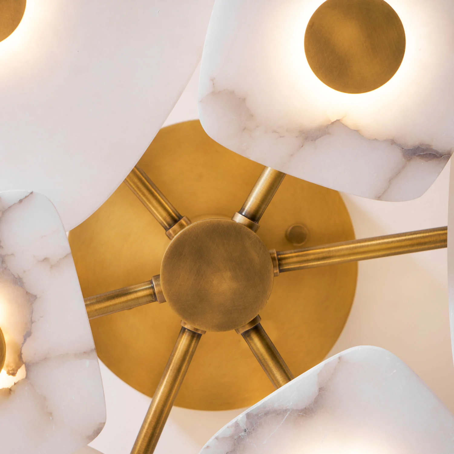 Holmdel Alabaster Ceiling Lamp - Image 35