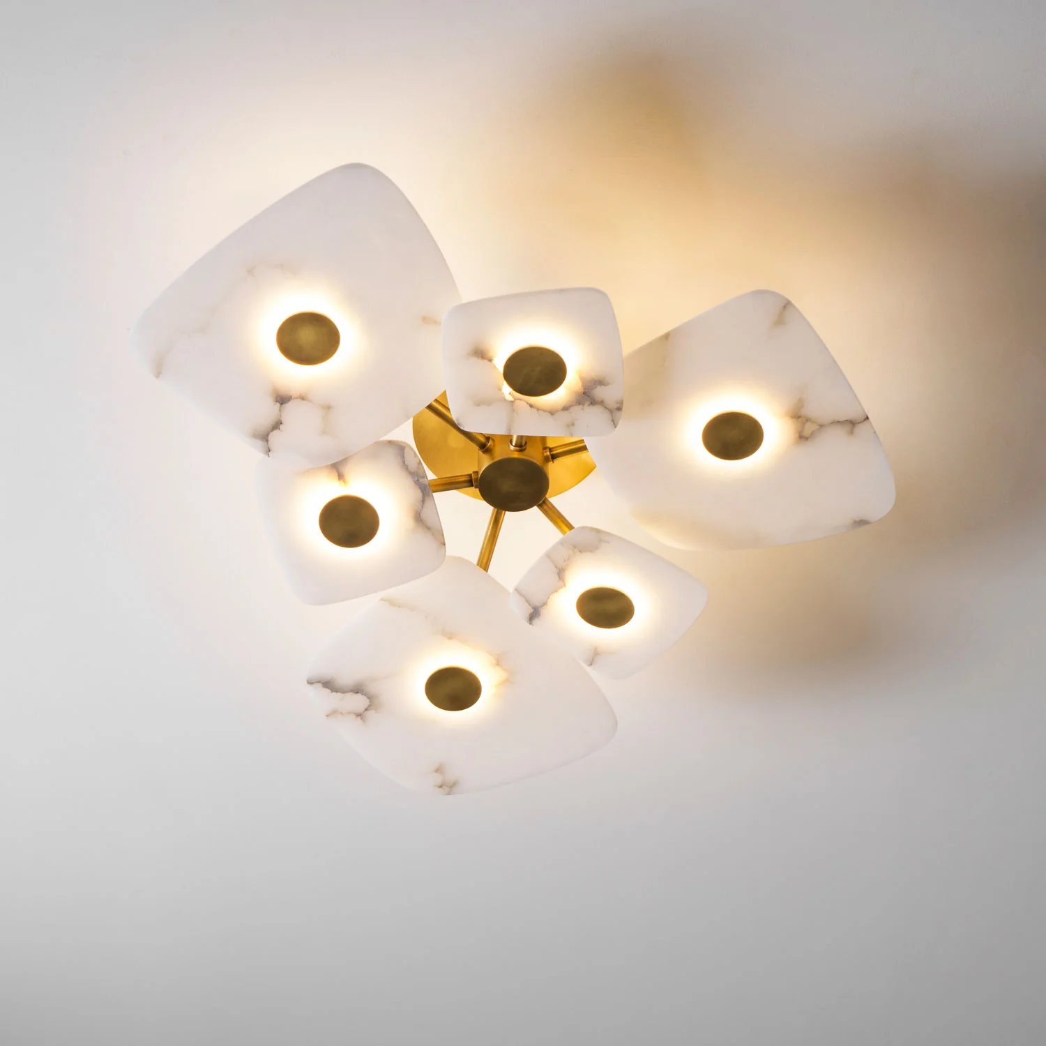 Holmdel Alabaster Ceiling Lamp - Image 38