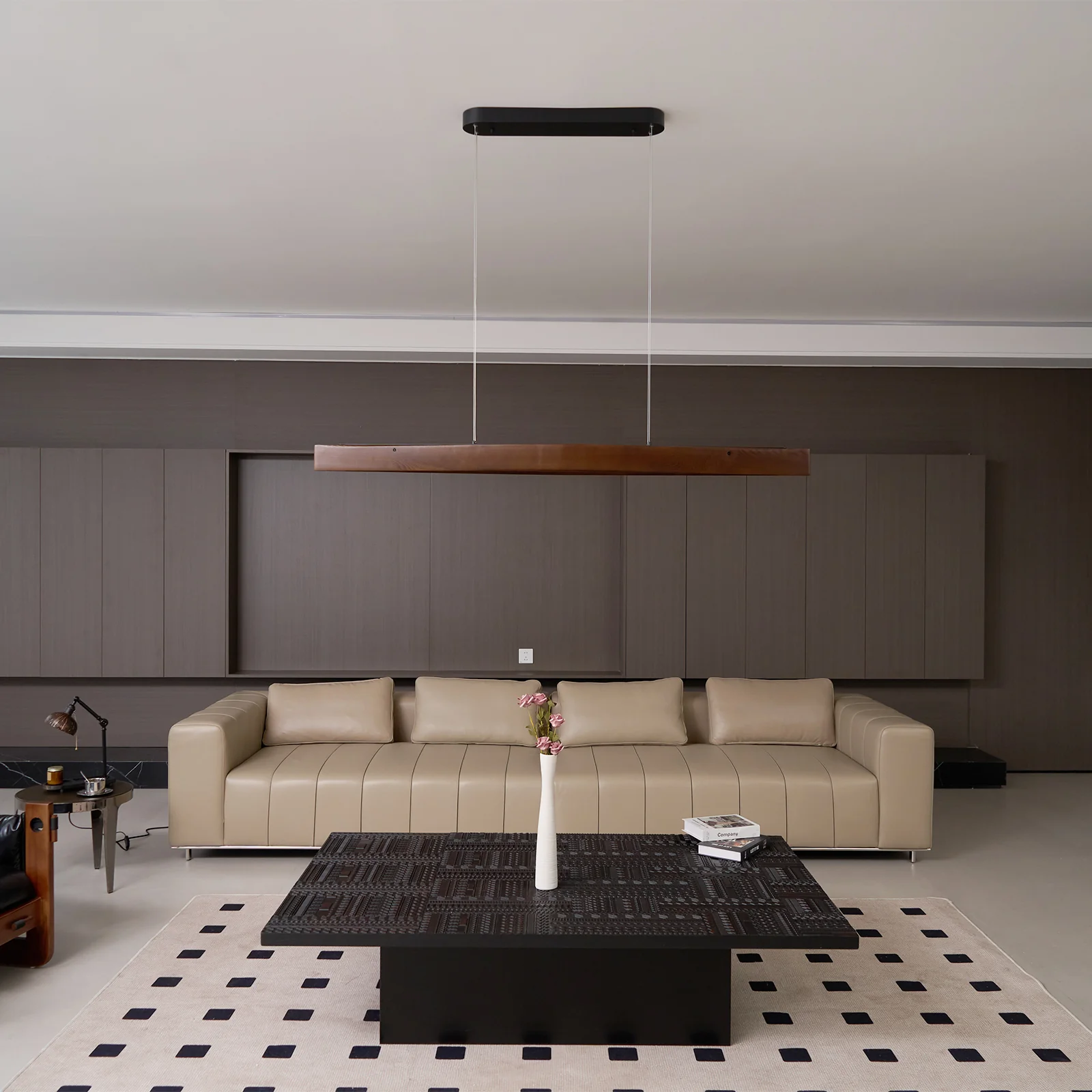 Horizon Linear Wood Pendant Lamp - Image 39