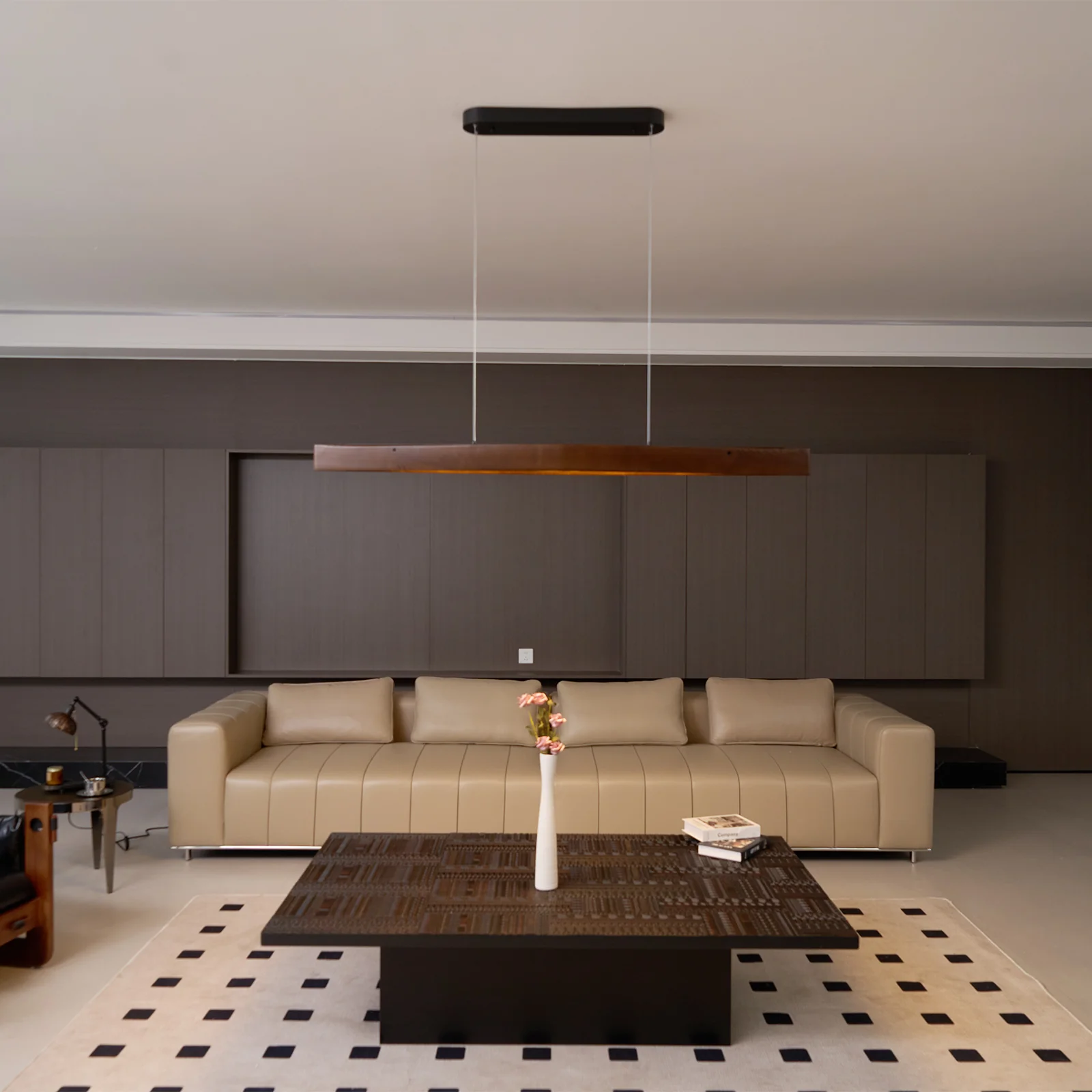 Horizon Linear Wood Pendant Lamp - Image 40