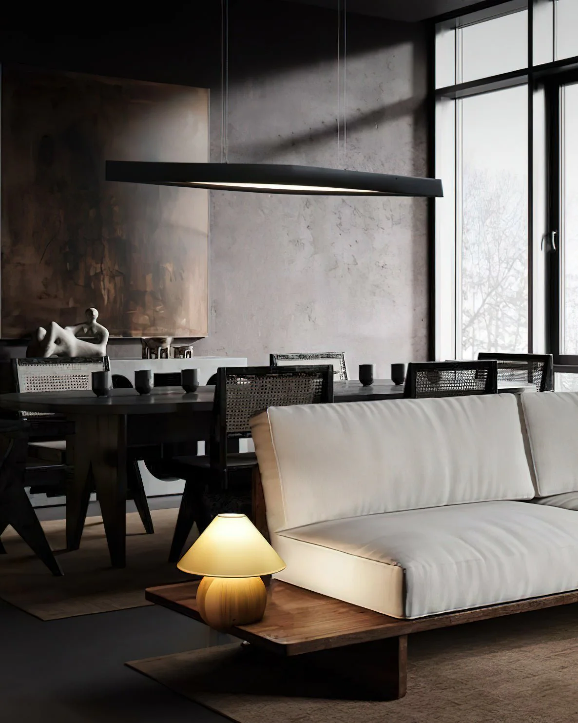 Horizon Linear Wood Pendant Lamp - Image 5
