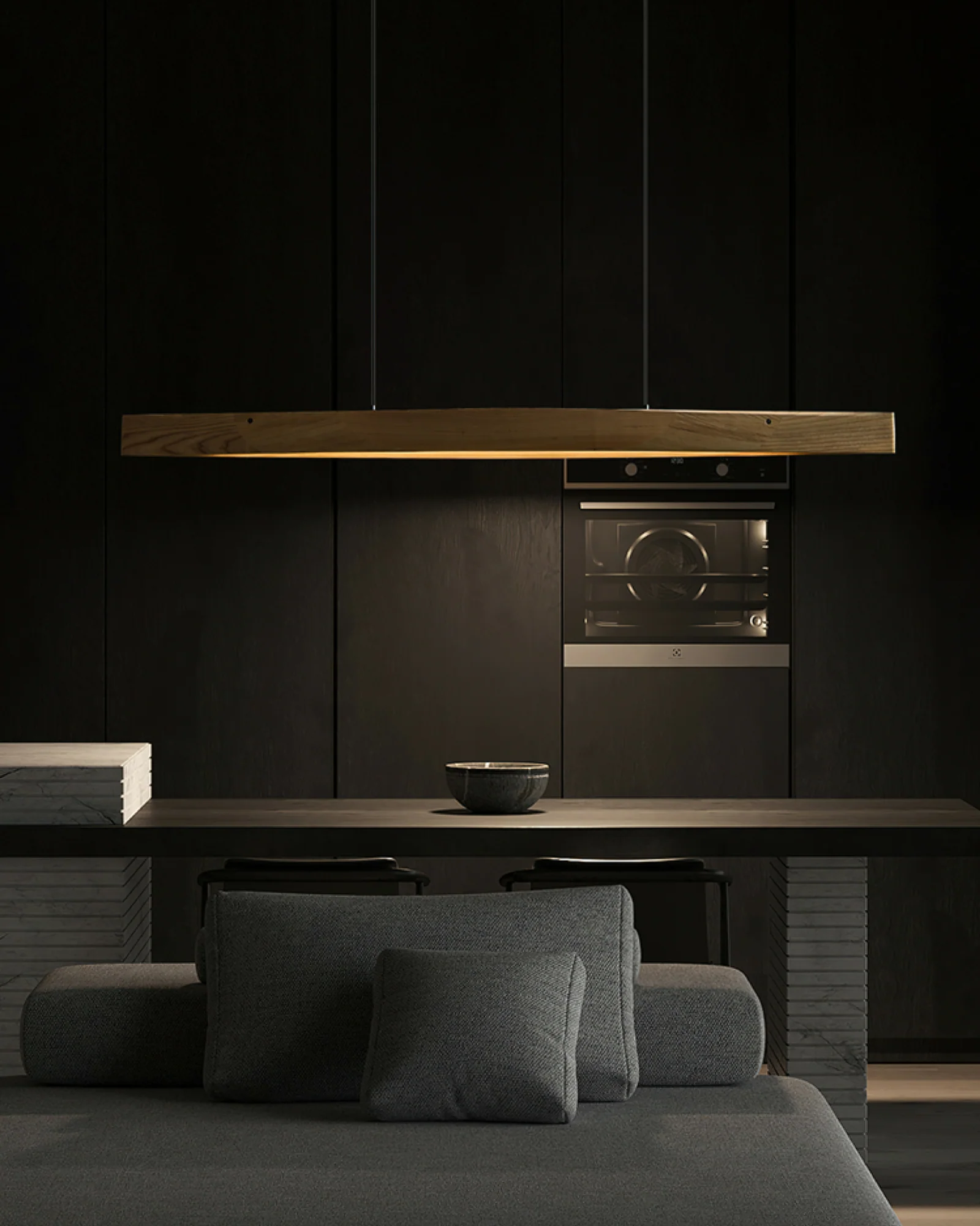 Horizon Linear Wood Pendant Lamp - Image 8