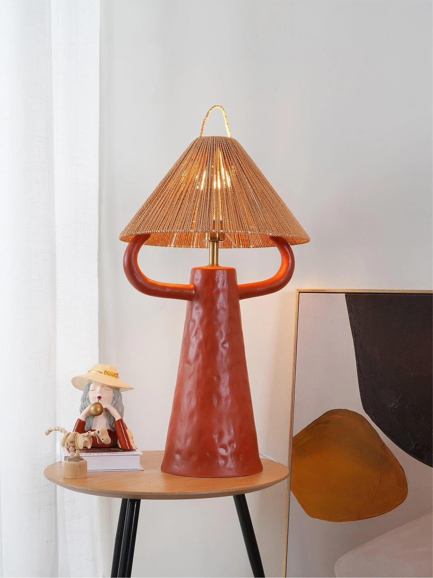 Horns Ceramic Table Lamp - Image 5