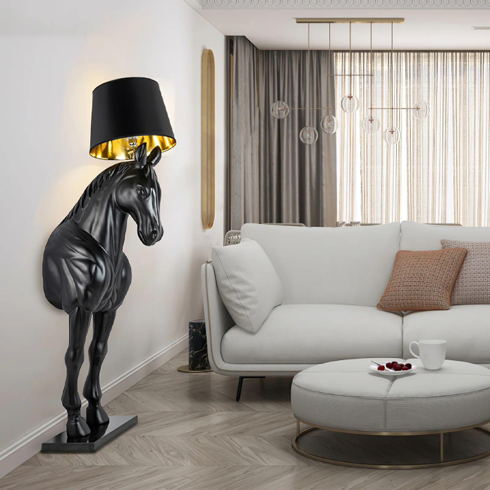 Horse Statue Floor Lamp - Image 9