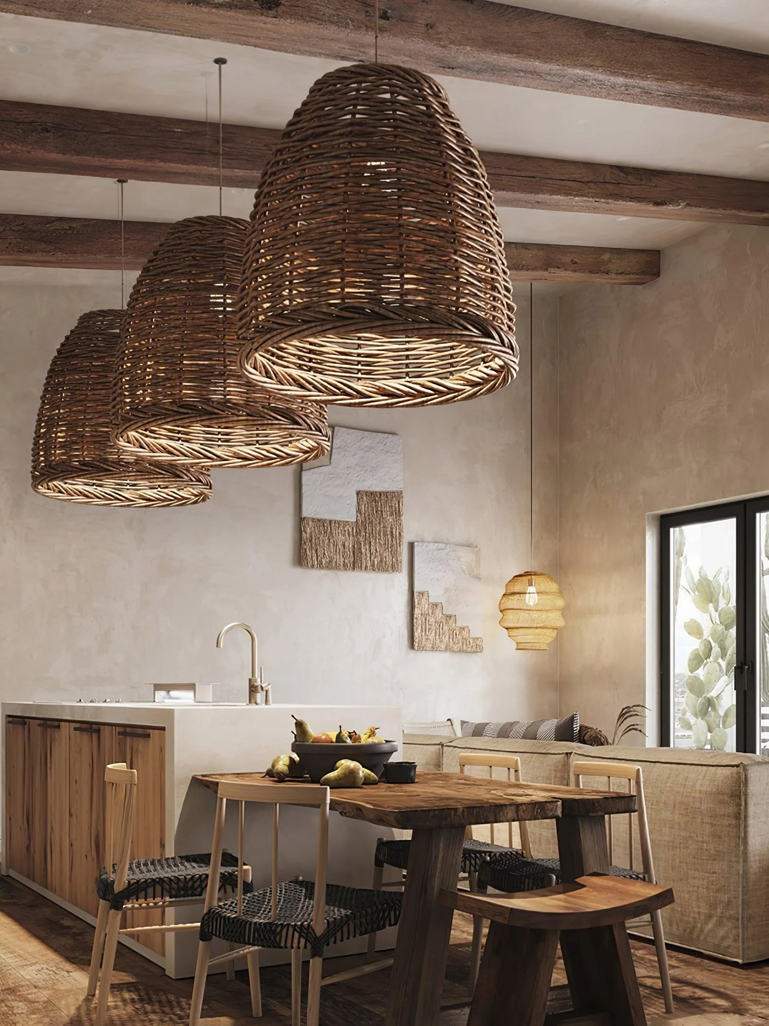 Hues Wicker Pendant Lamp - Image 24