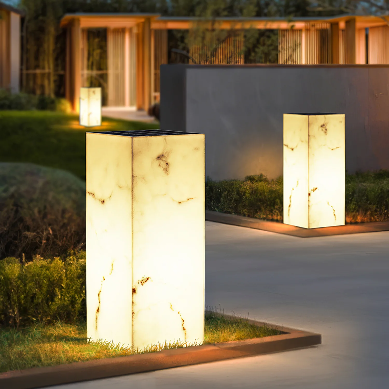 Imitation Marble Cube Outdoor Light - Image 6