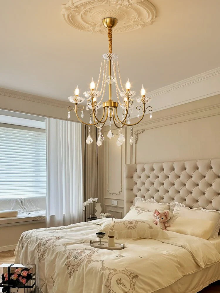 Imperial Pearl Crystal Chandelier - Image 13