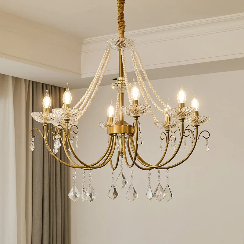 Imperial Pearl Crystal Chandelier - Image 5