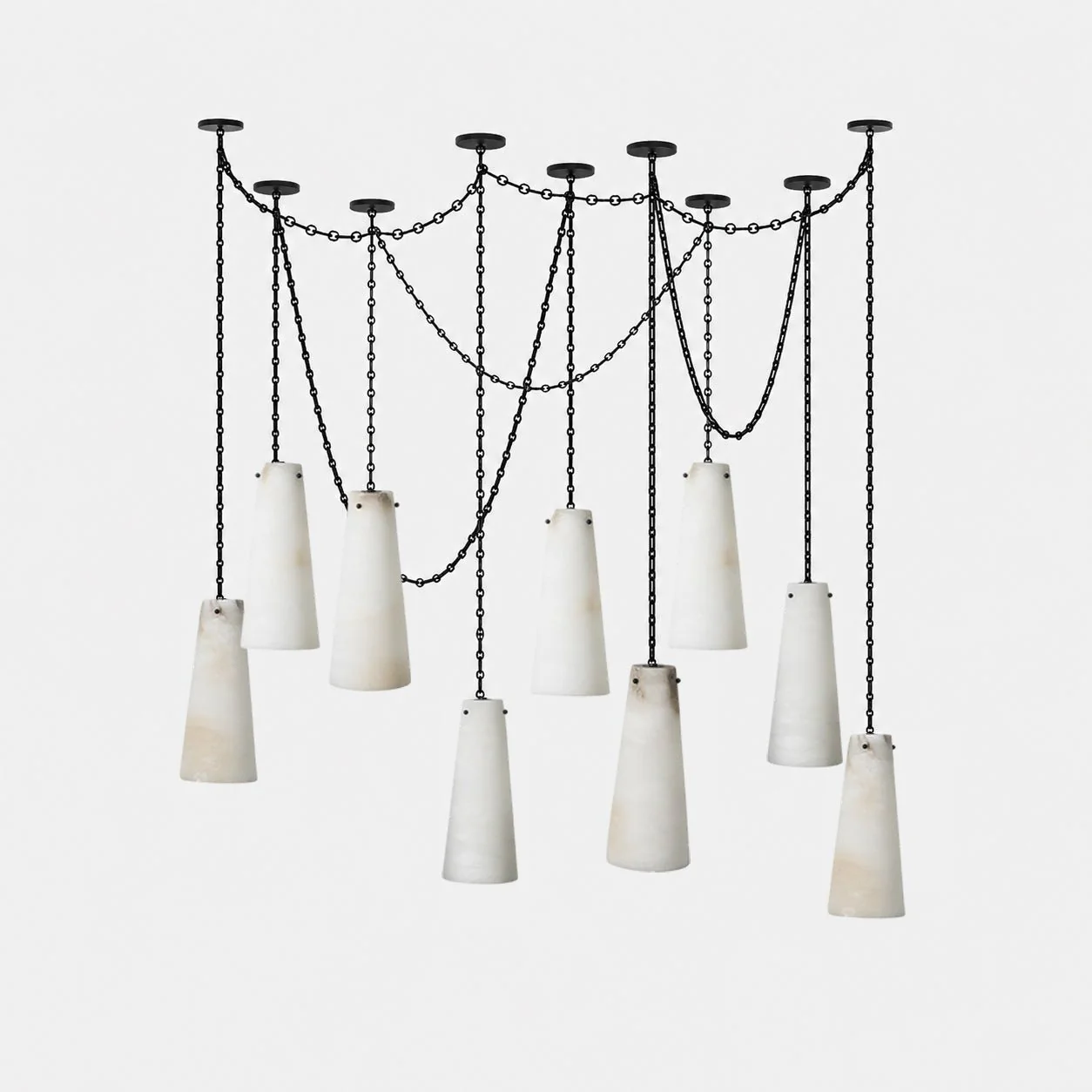 Industrial Cascade Chain Chandelier - Image 14