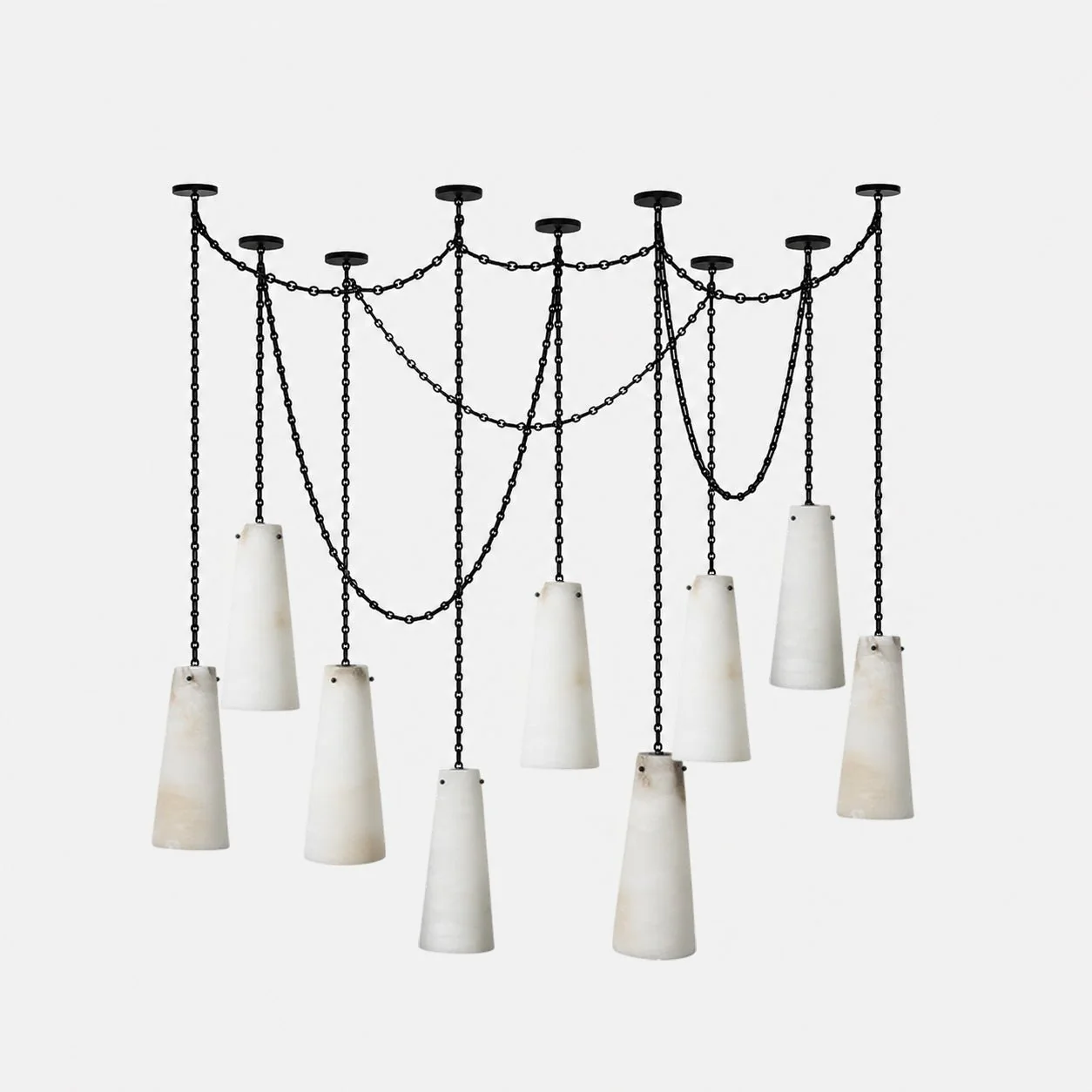 Industrial Cascade Chain Chandelier - Image 15