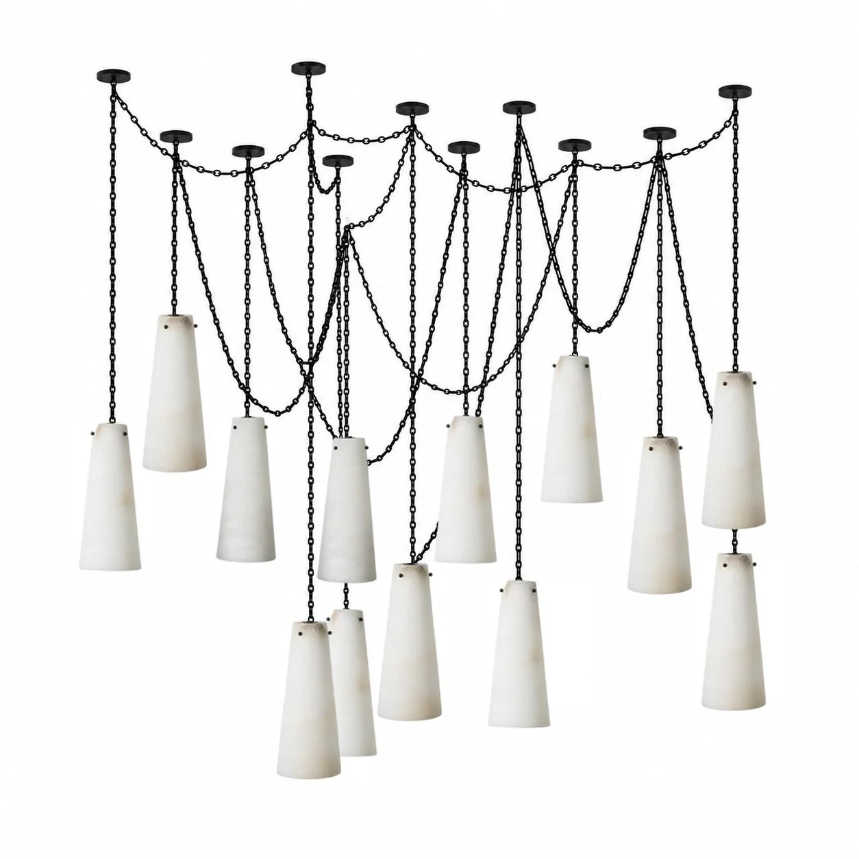 Industrial Cascade Chain Chandelier - Image 16