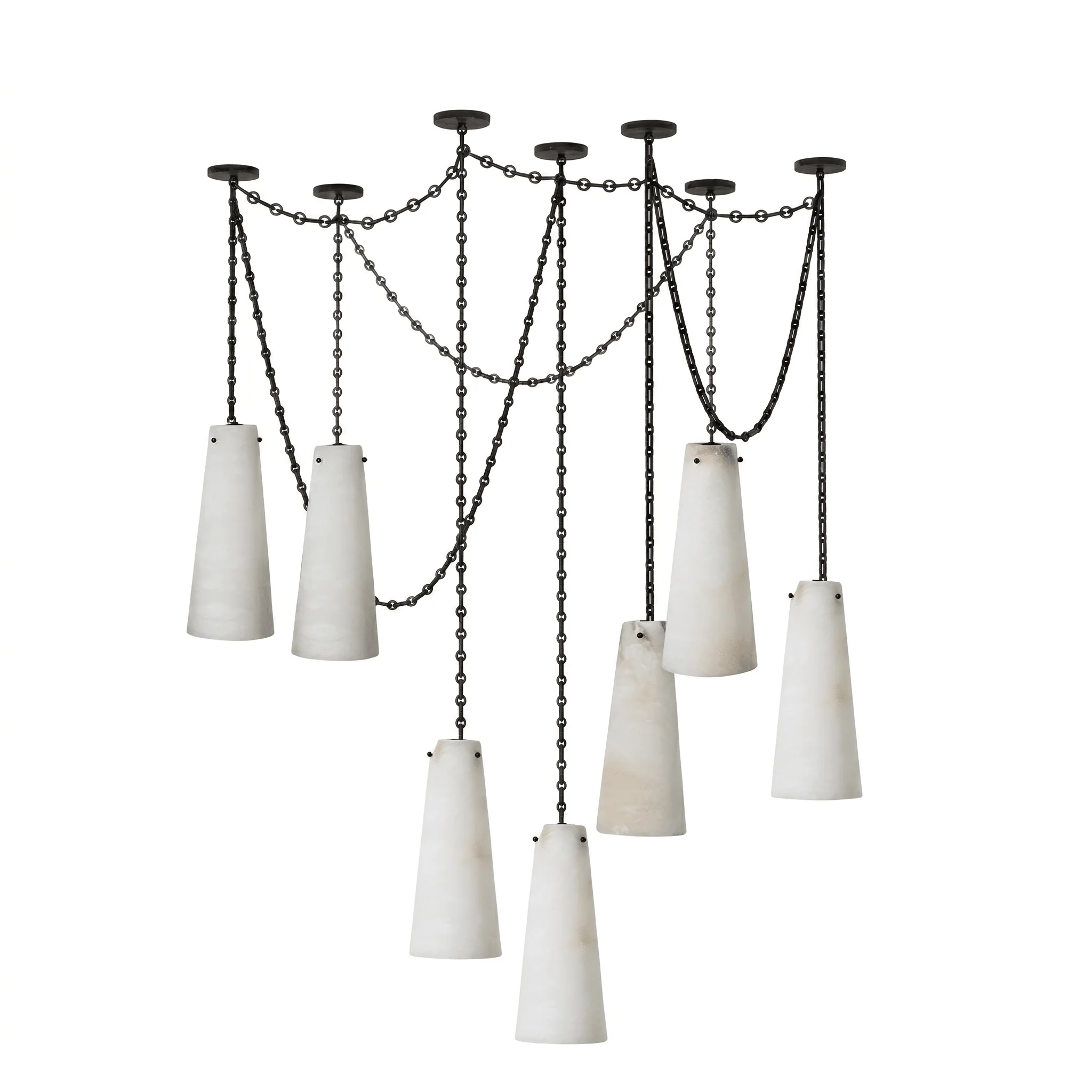 Industrial Cascade Chain Chandelier - Image 18