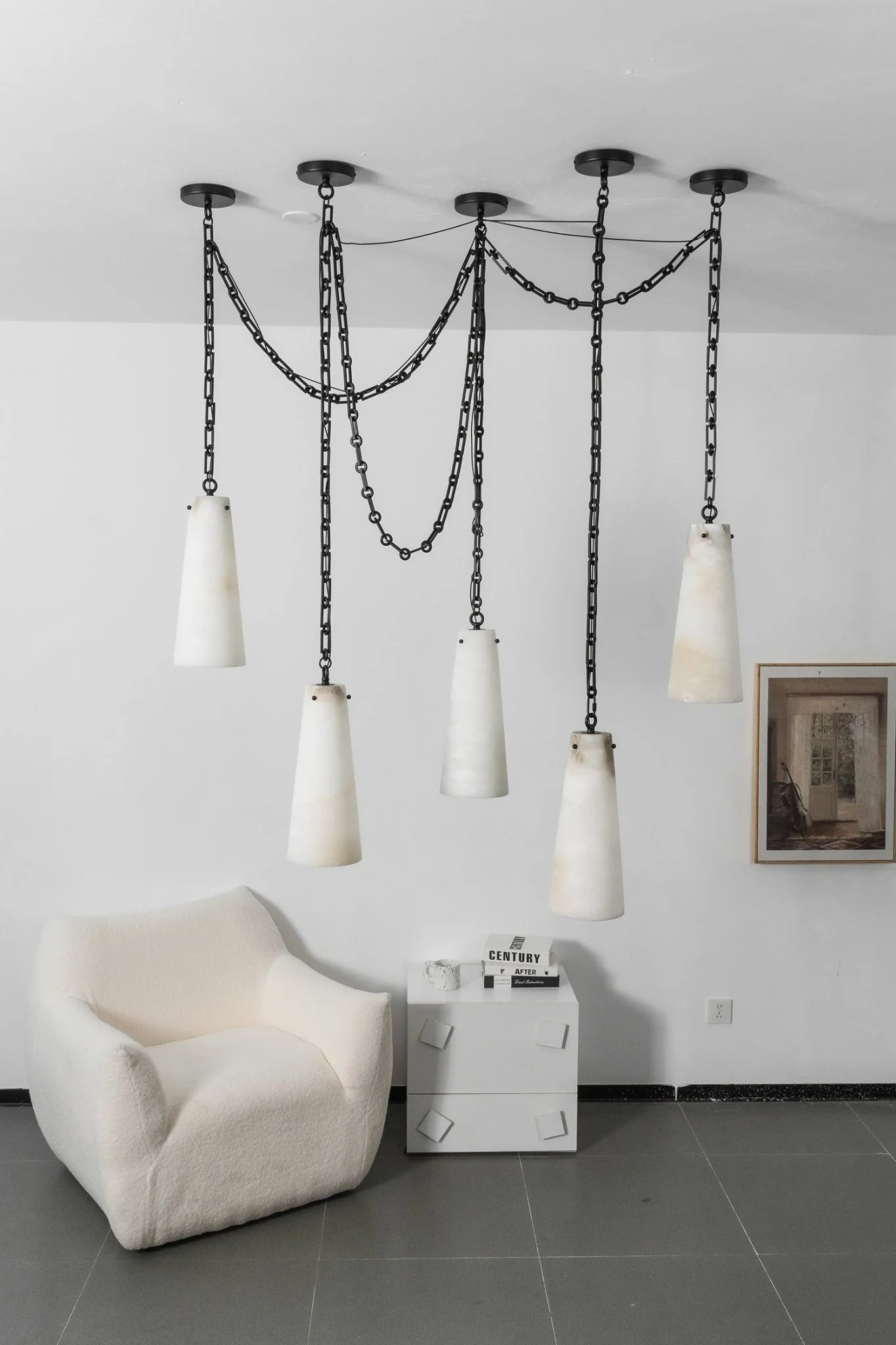 Industrial Cascade Chain Chandelier - Image 23