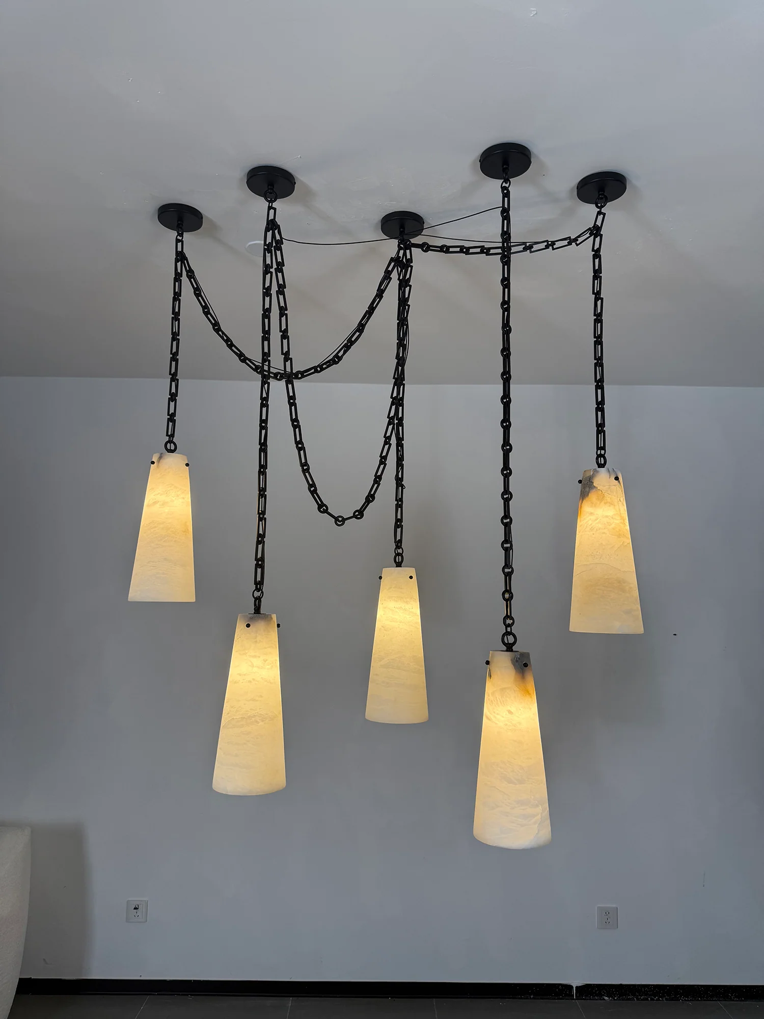 Industrial Cascade Chain Chandelier - Image 26