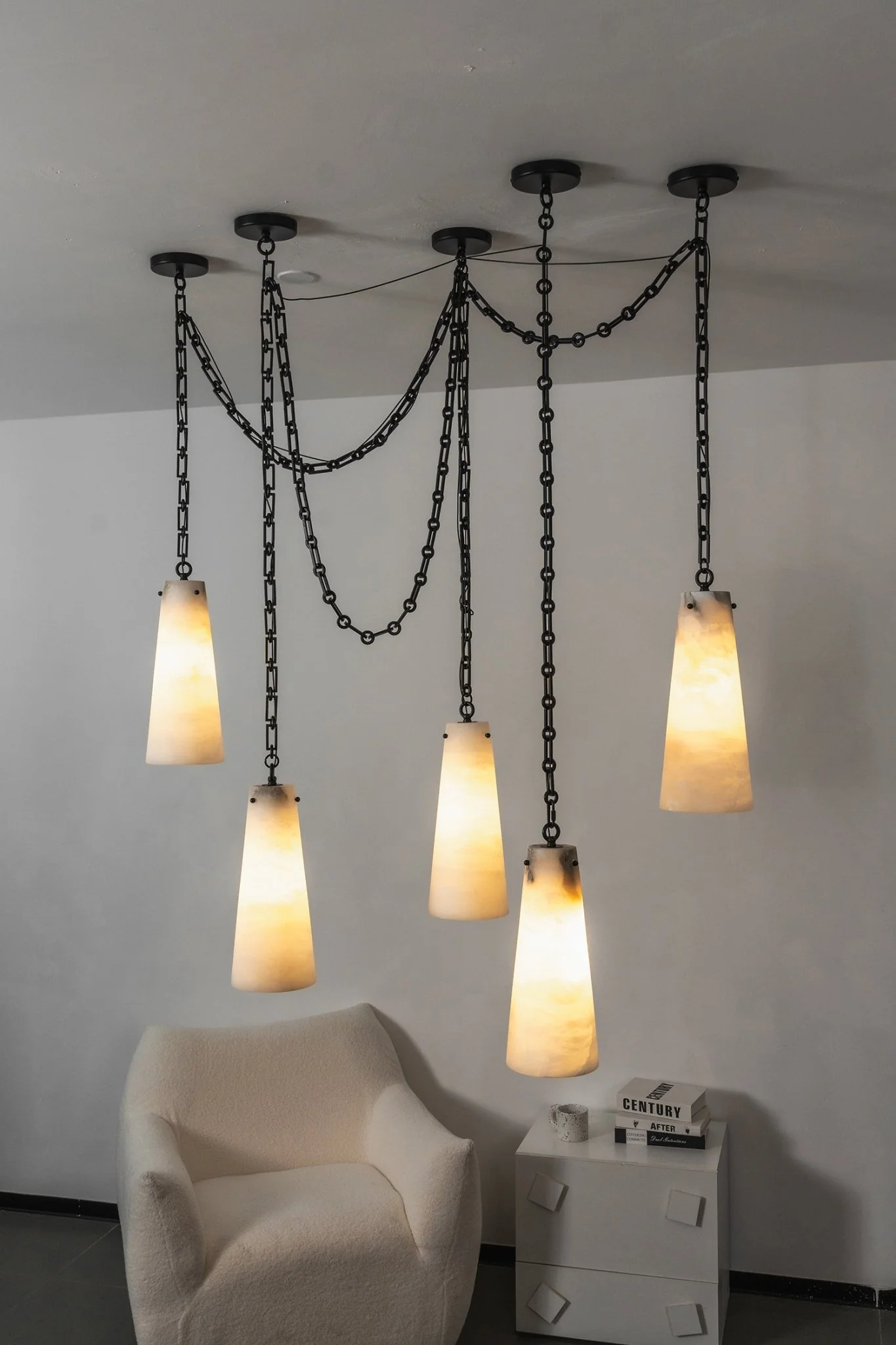 Industrial Cascade Chain Chandelier - Image 27