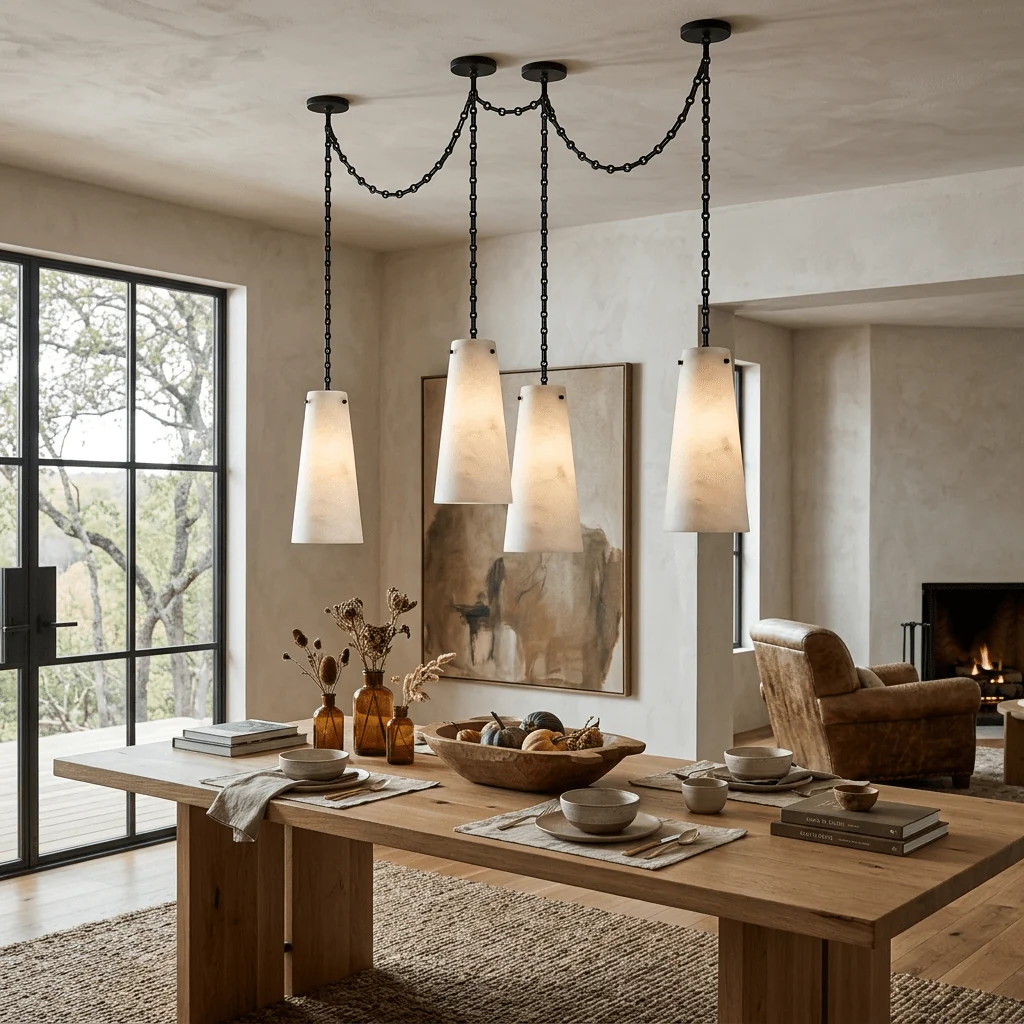 Industrial Cascade Chain Chandelier - Image 3
