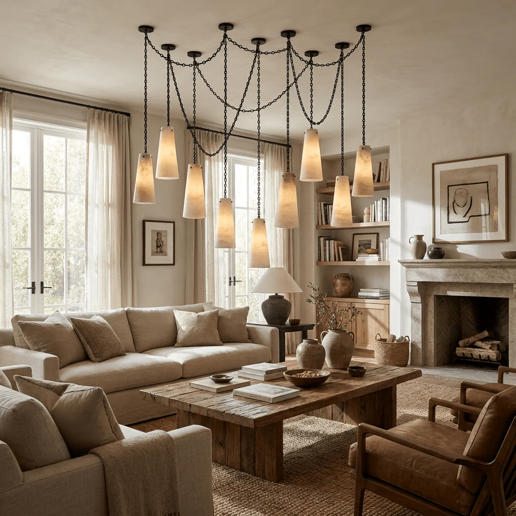 Industrial Cascade Chain Chandelier - Image 5