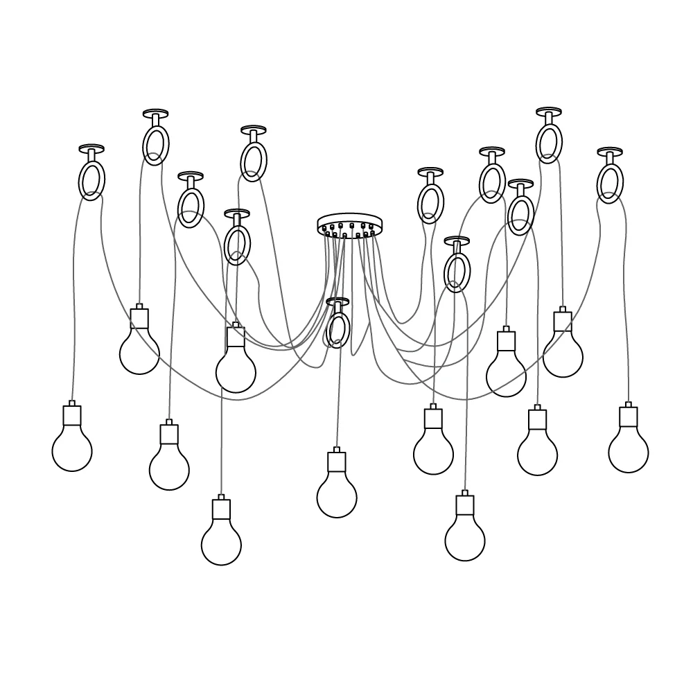 Industrial Spider Chandelier - Image 20