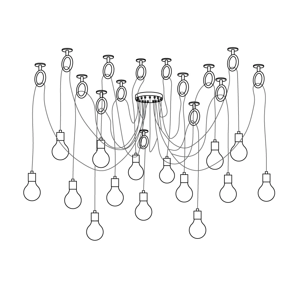 Industrial Spider Chandelier - Image 21