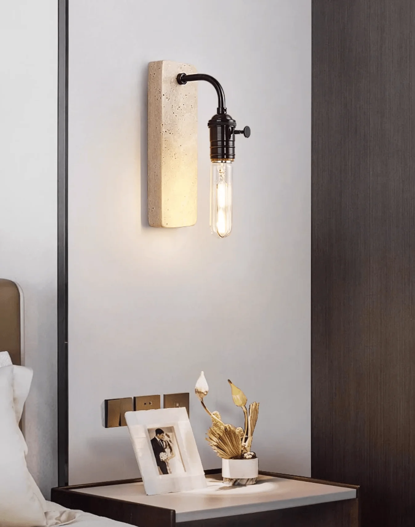 Industrial Stone Sconce - Image 3