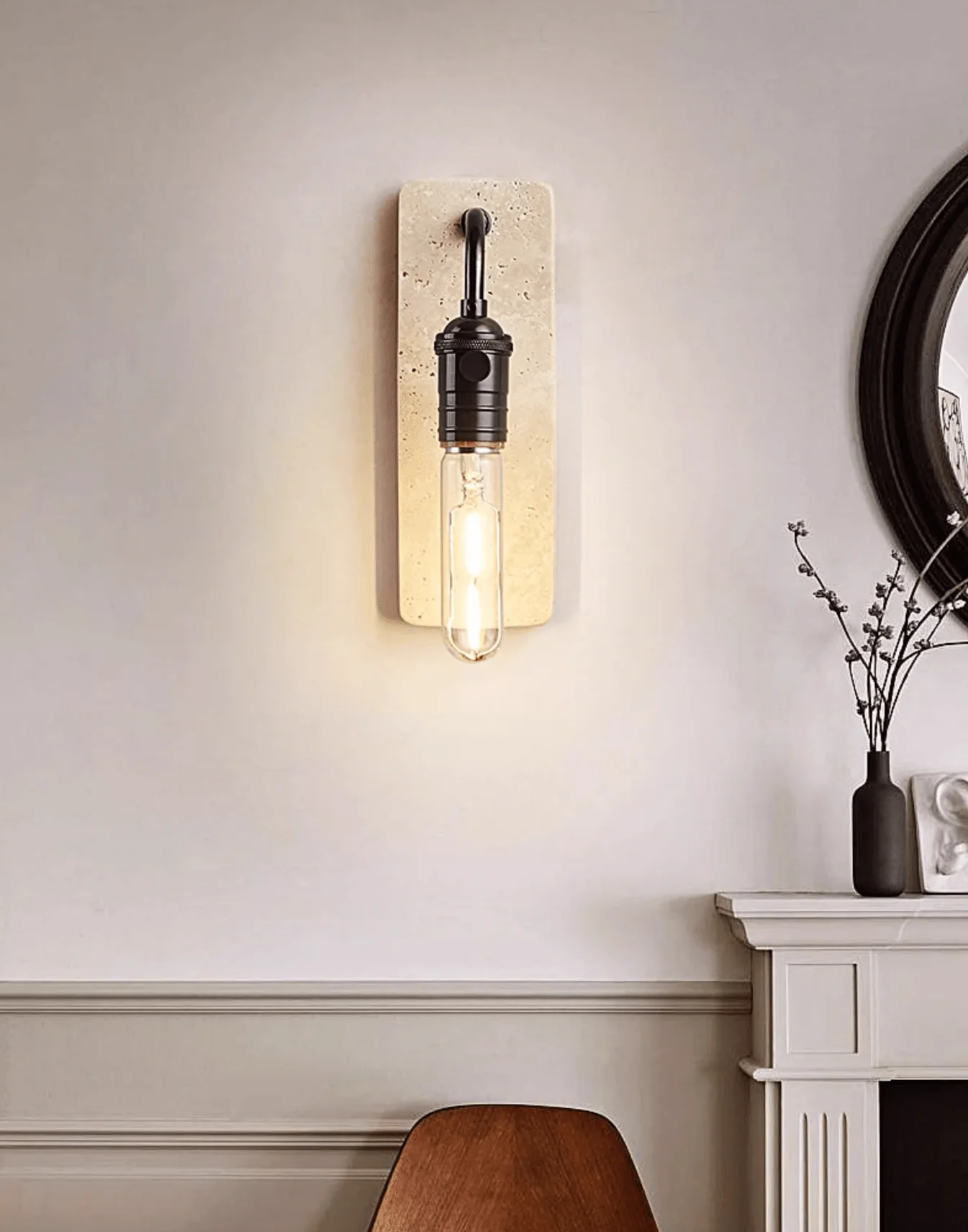 Industrial Stone Sconce - Image 4