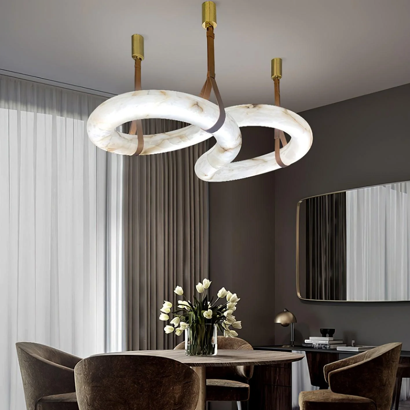 Infinity Alabaster Pendant Lamp - Image 20