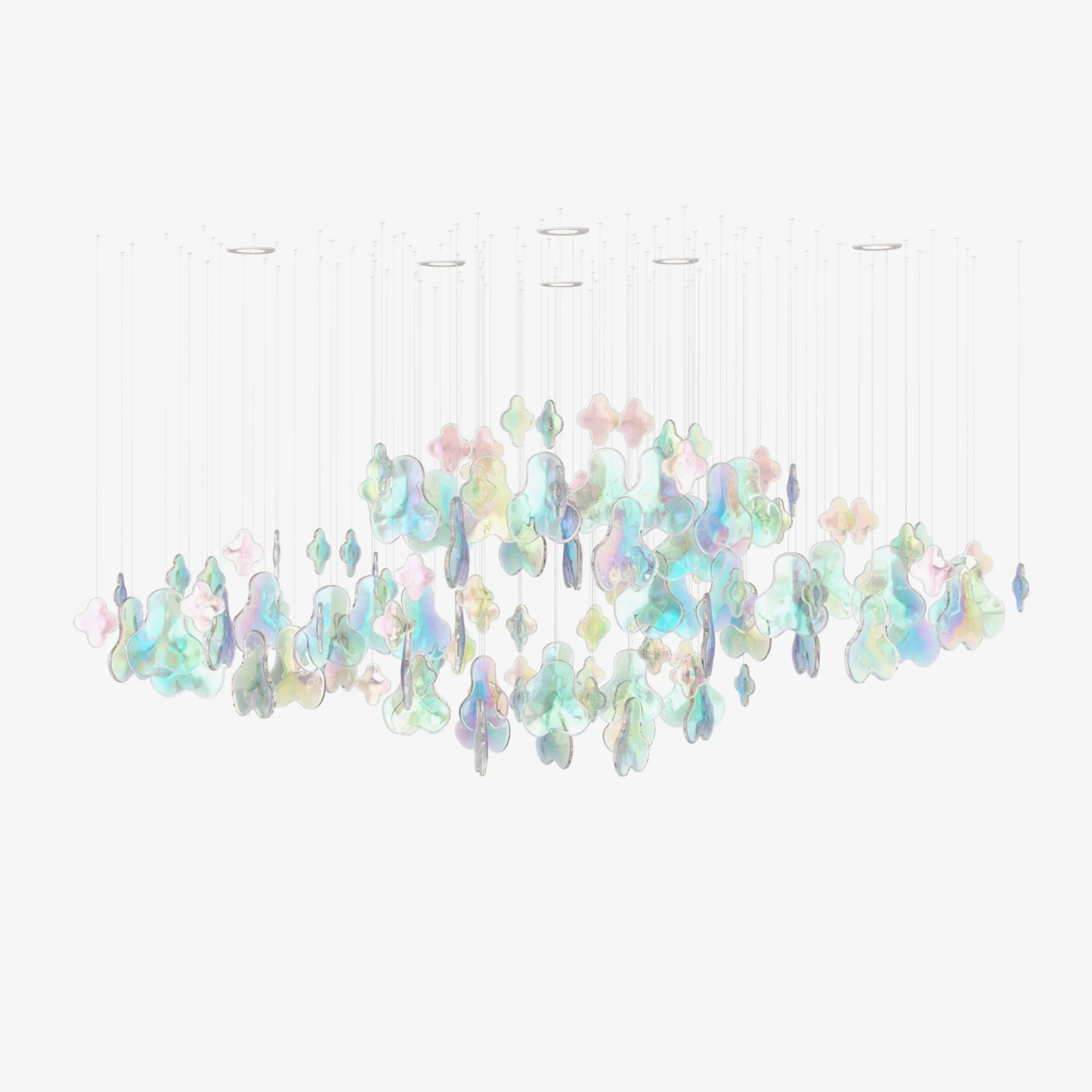 Iris Iridescent Blossom Chandelier