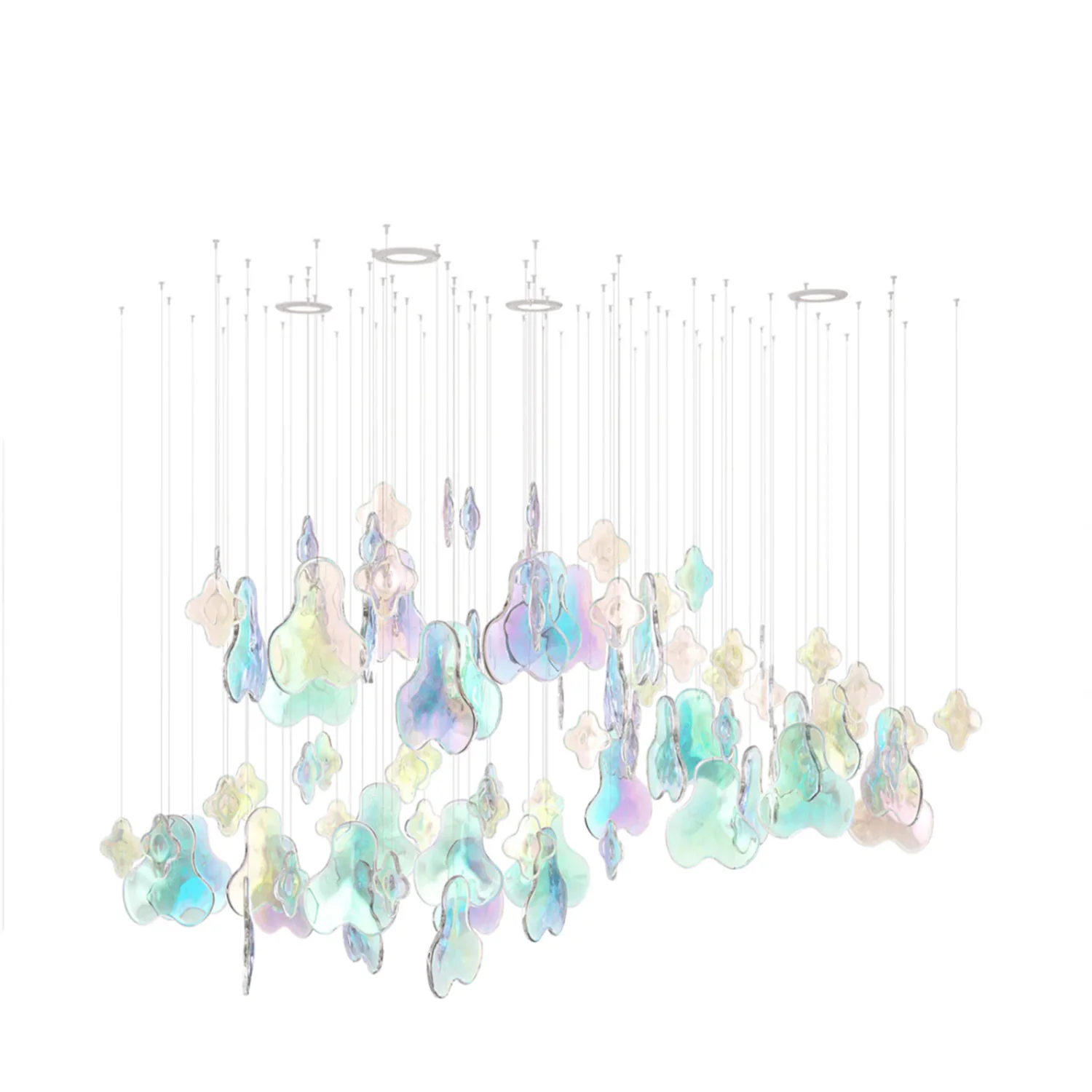 Iris Iridescent Blossom Chandelier - Image 16
