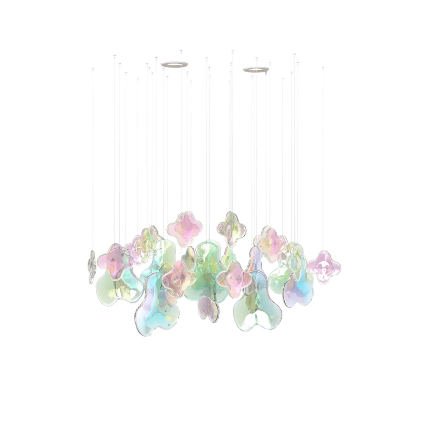 Iris Iridescent Blossom Chandelier - Image 17