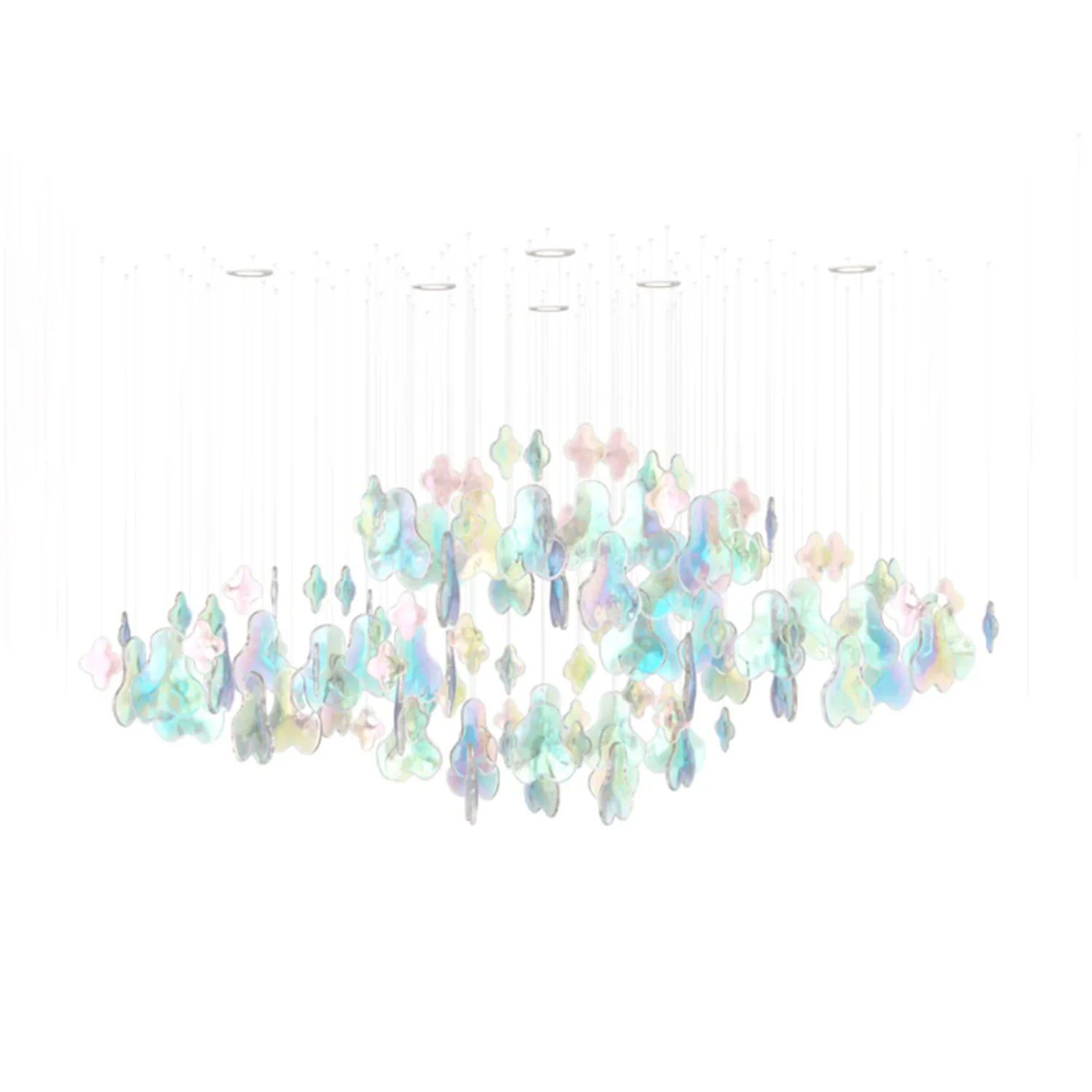 Iris Iridescent Blossom Chandelier - Image 18