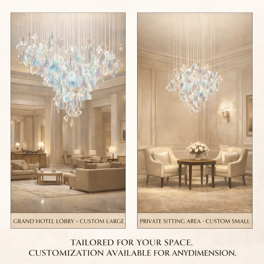 Iris Iridescent Blossom Chandelier - Image 19