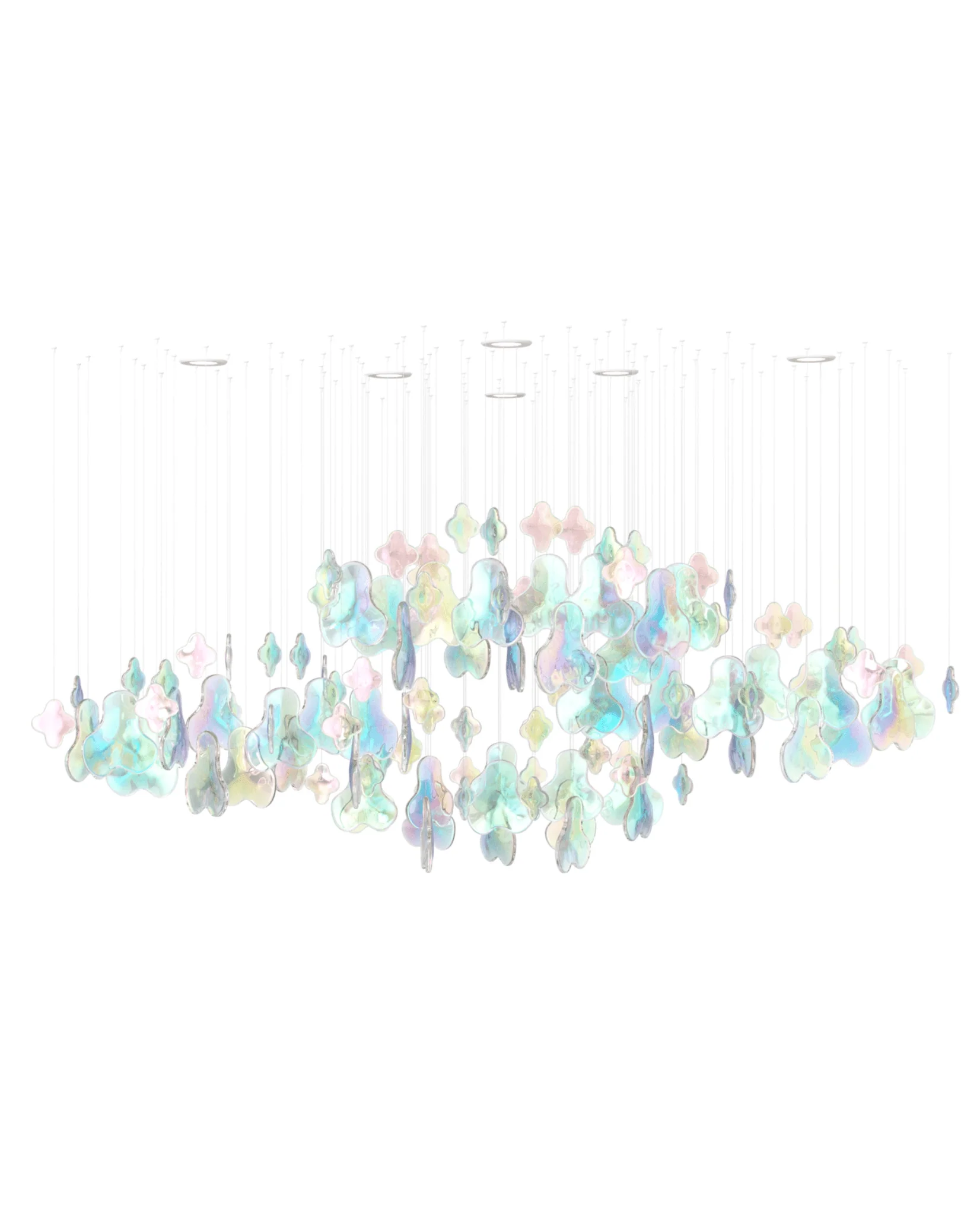 Iris Iridescent Blossom Chandelier - Image 9