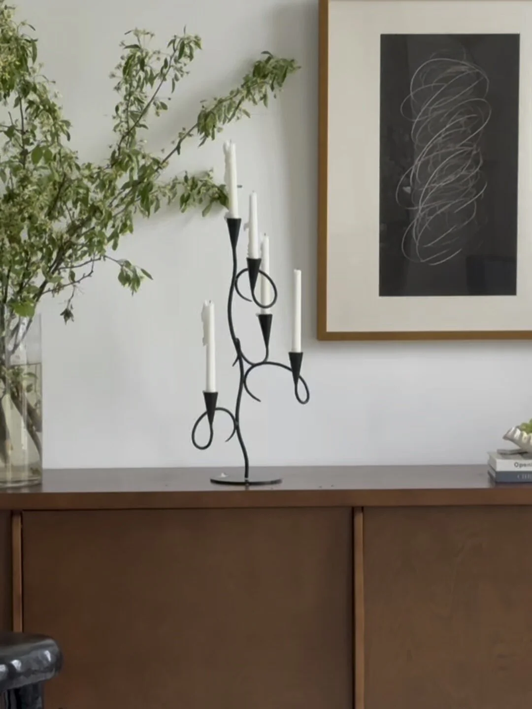 Iron Vine Multi-Arm Candle Holder - Image 4