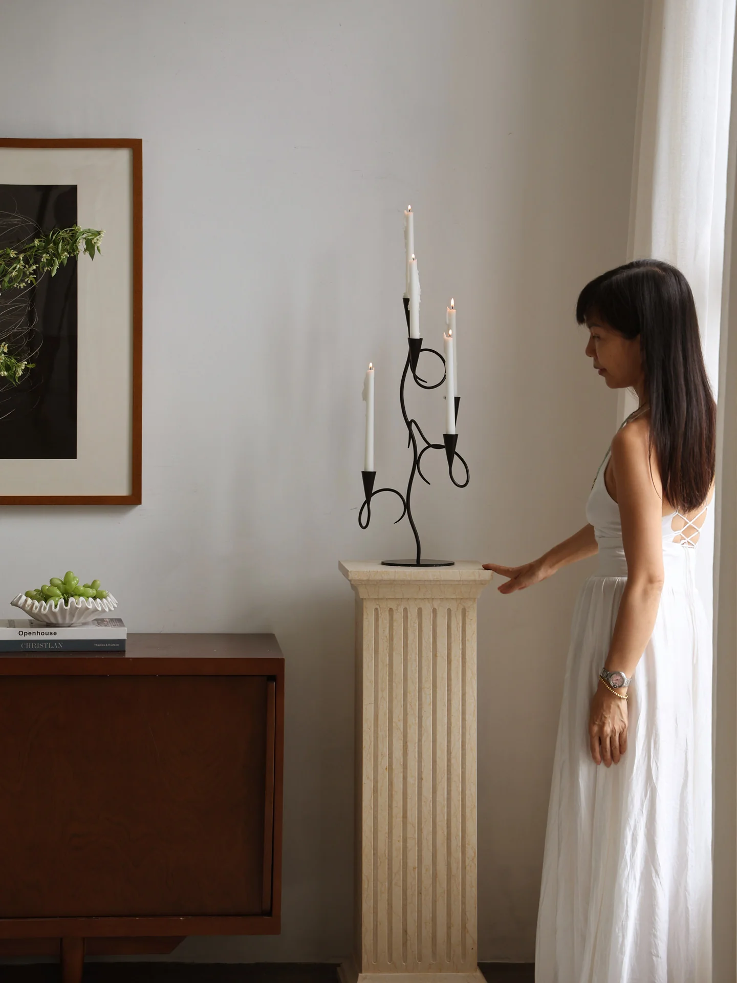 Iron Vine Multi-Arm Candle Holder - Image 9