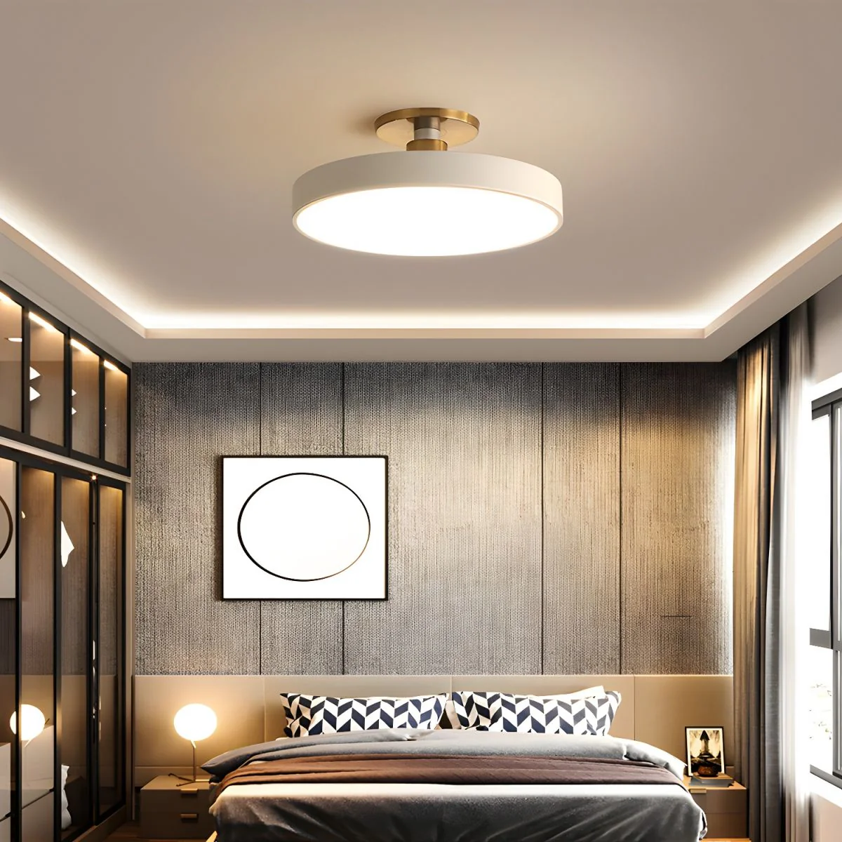 Isla Flush Mount Ceiling Lamp - Image 4