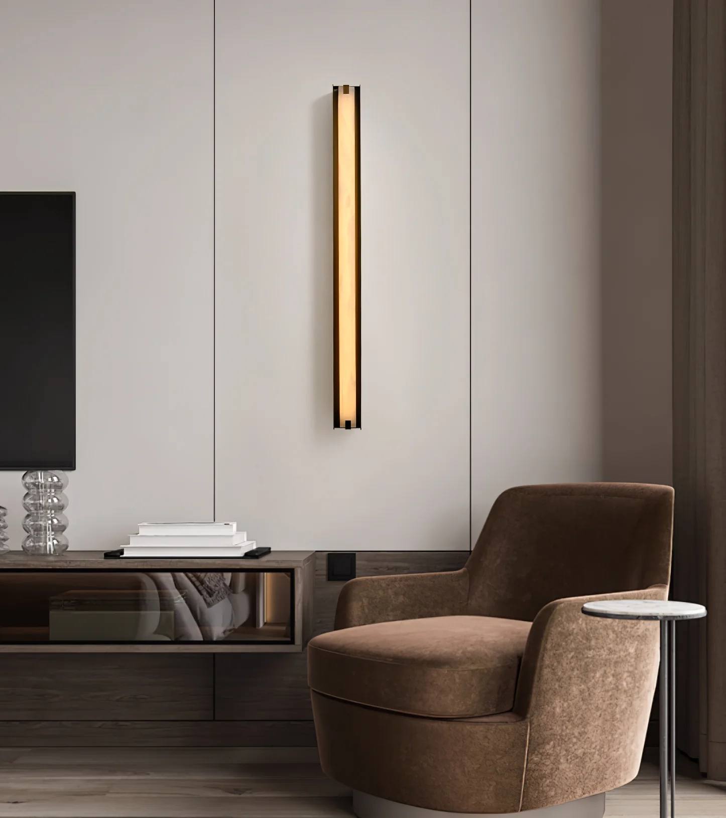 Isolde Alabaster Wall Sconce - Image 2