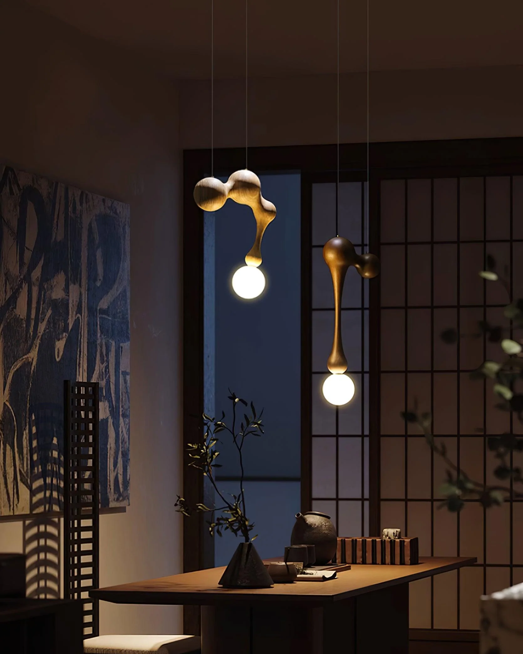 Jenna Wooden Pendant Lamp - Image 13