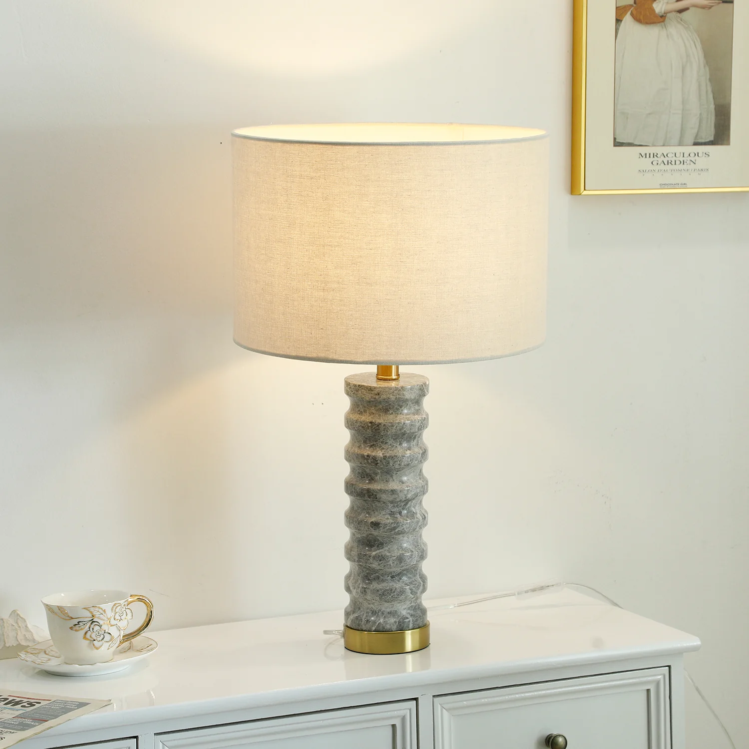 Julienne Marble Table Lamp - Image 3