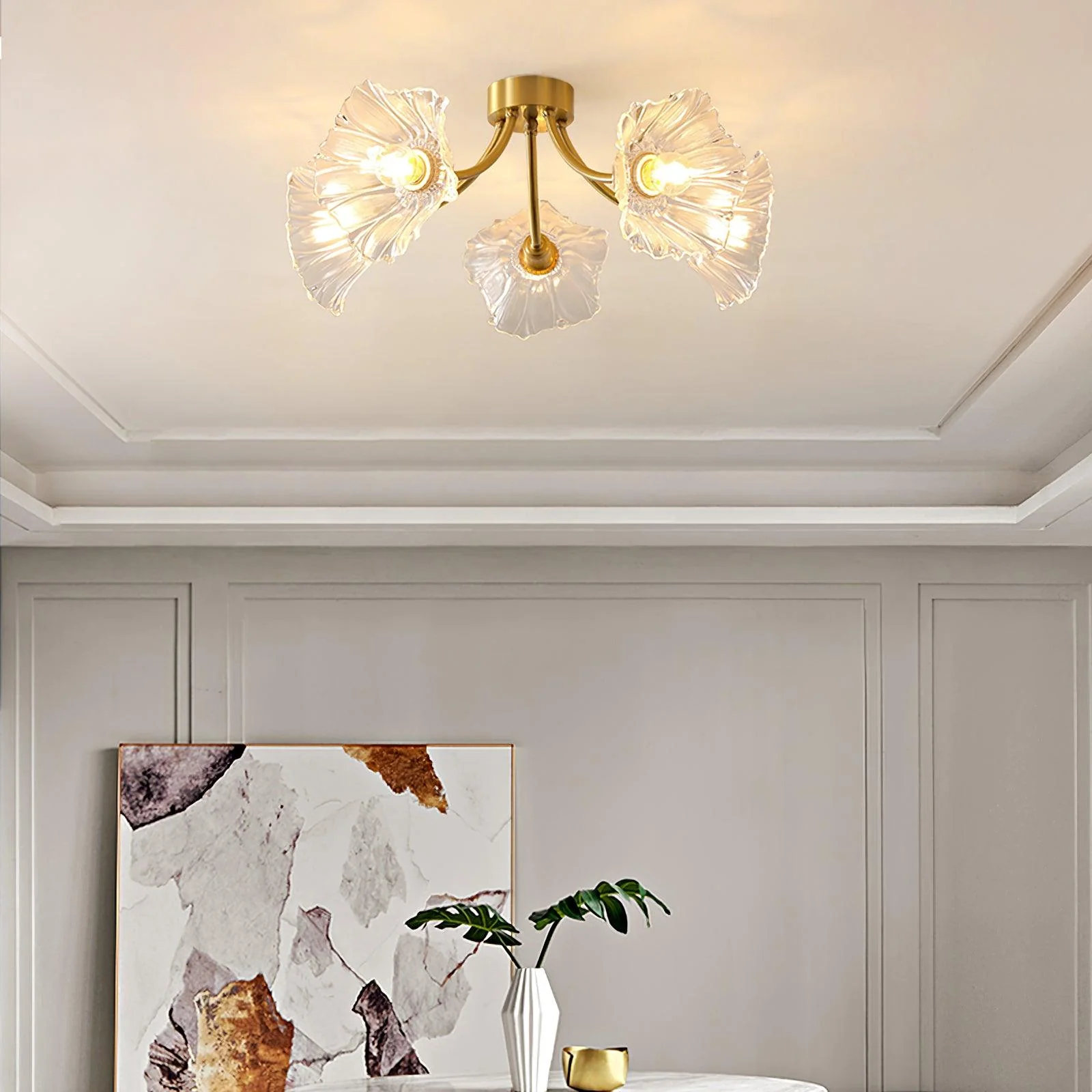 Kalin Flower Glass Ceiling Lamp - Image 12