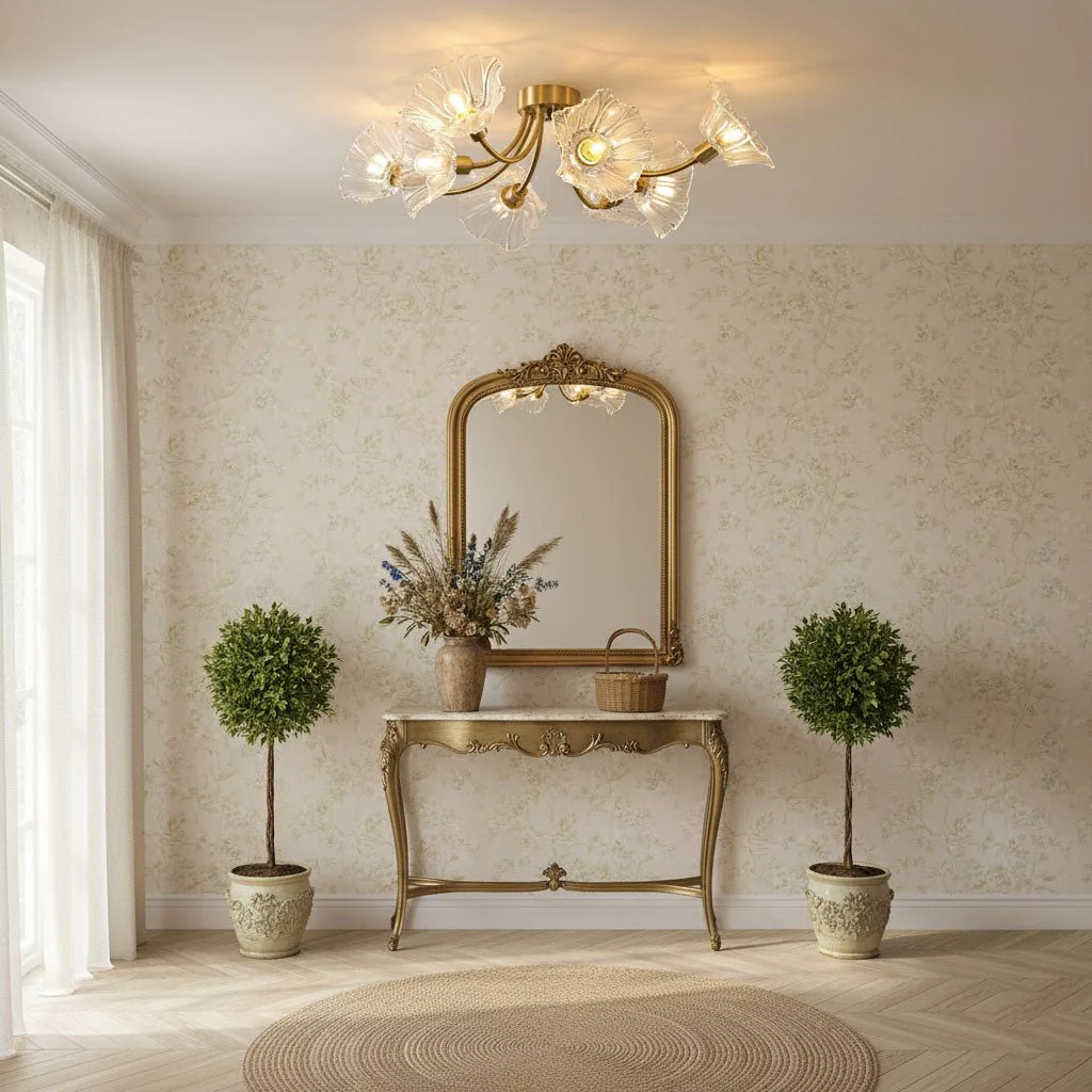 Kalin Flower Glass Ceiling Lamp - Image 6