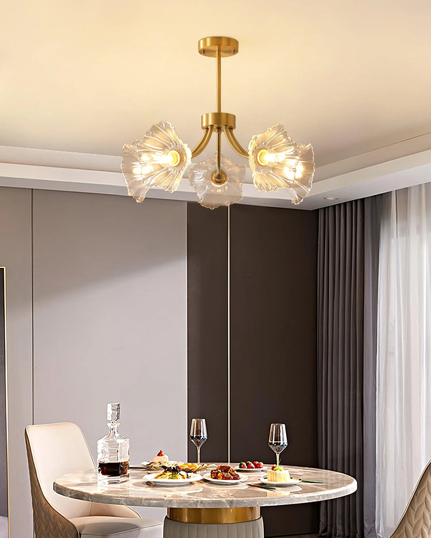 Kalin Flower Glass Chandelier - Image 11
