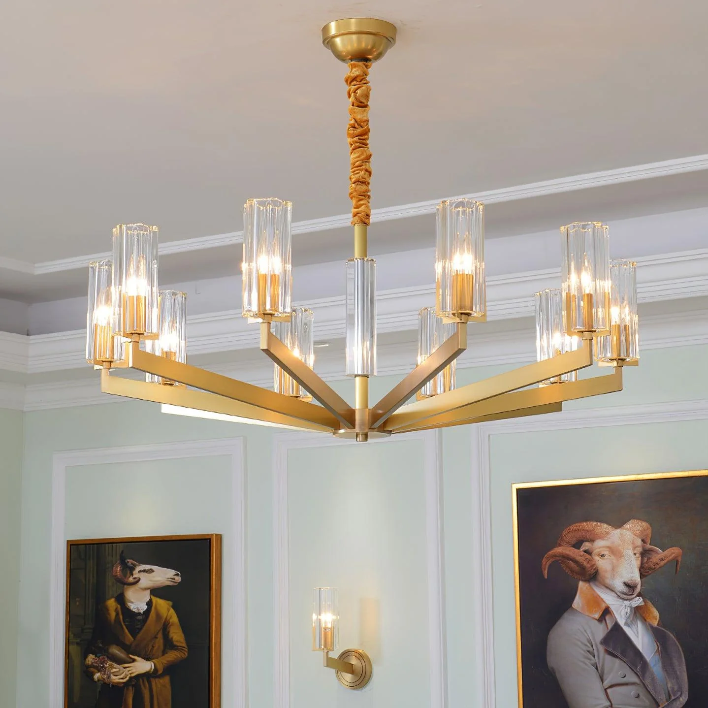 Kayla Brass Chandelier - Image 11