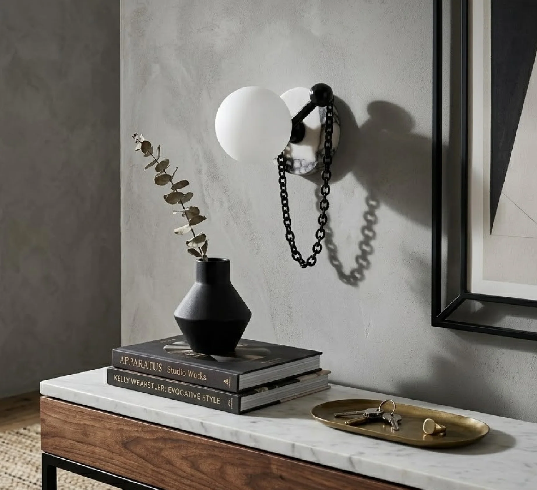 Keepsake Marble Globe Wall Sconce - Image 3