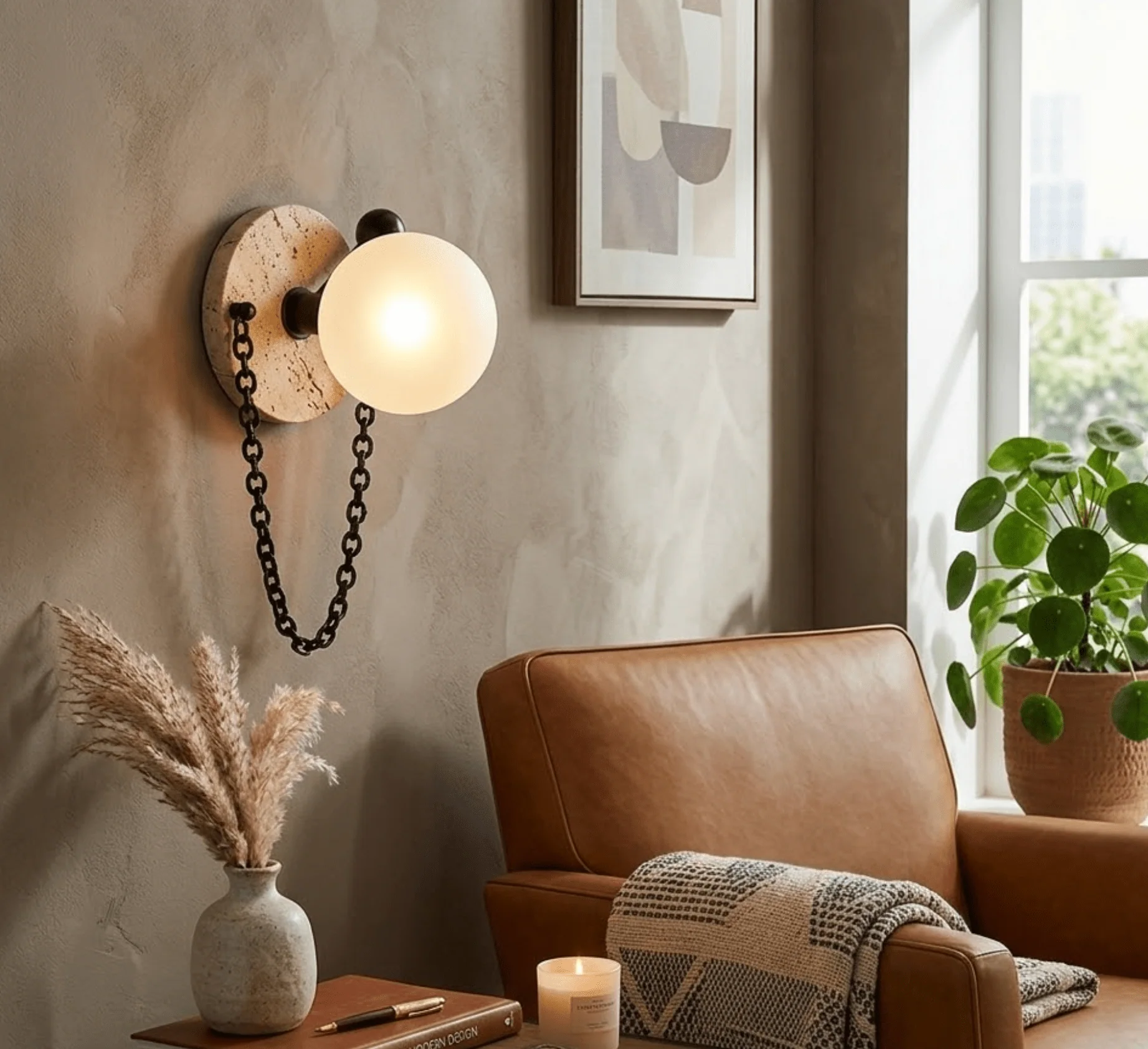 Keepsake Marble Globe Wall Sconce - Image 4