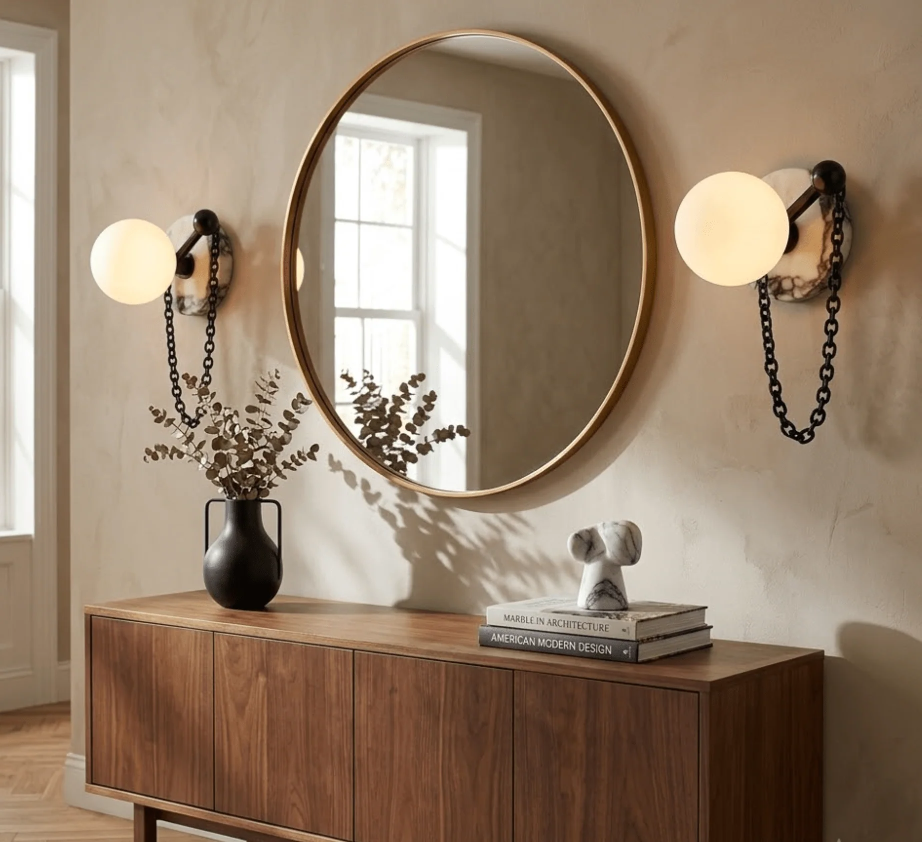 Keepsake Marble Globe Wall Sconce - Image 5