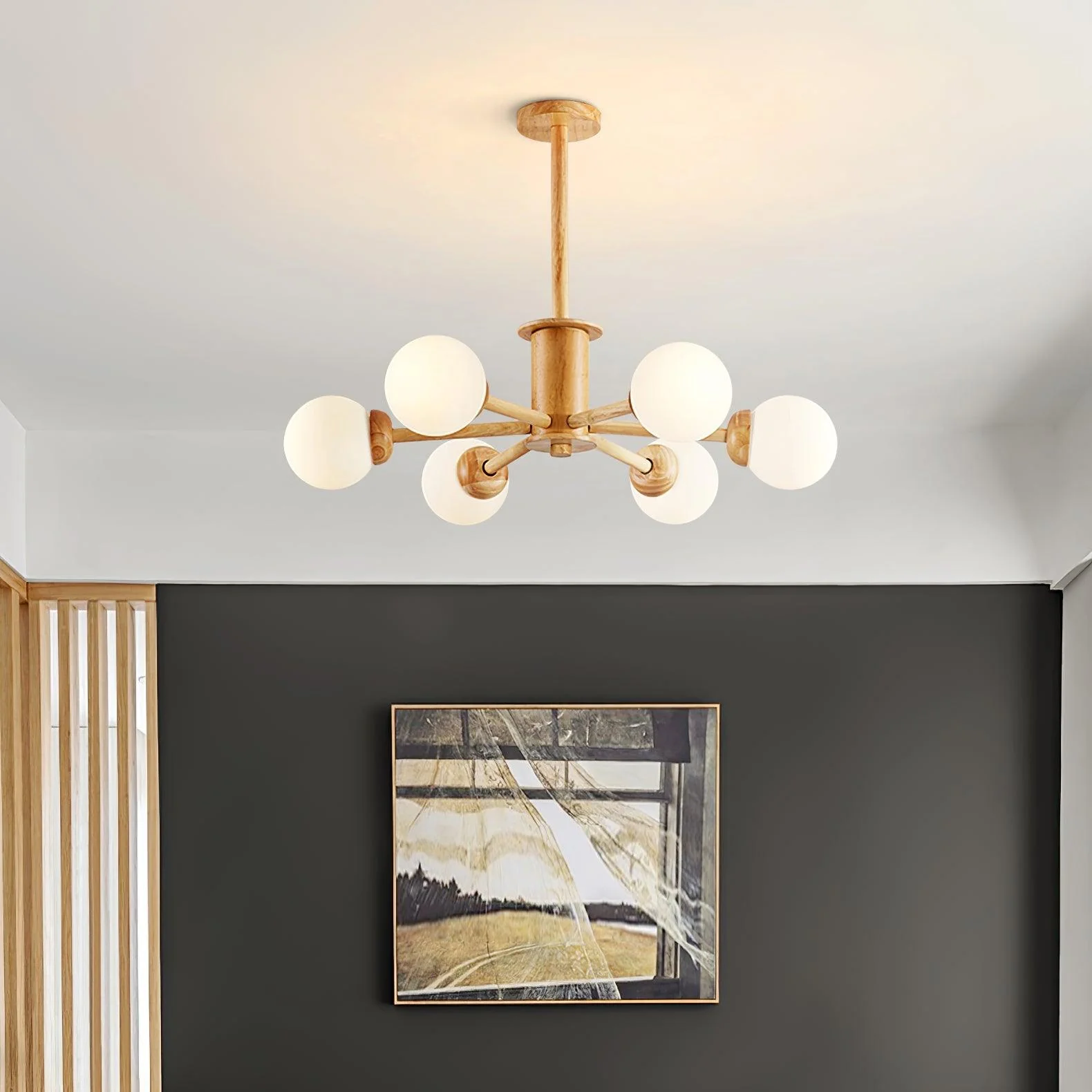 Kozan Wooden Chandelier - Image 6