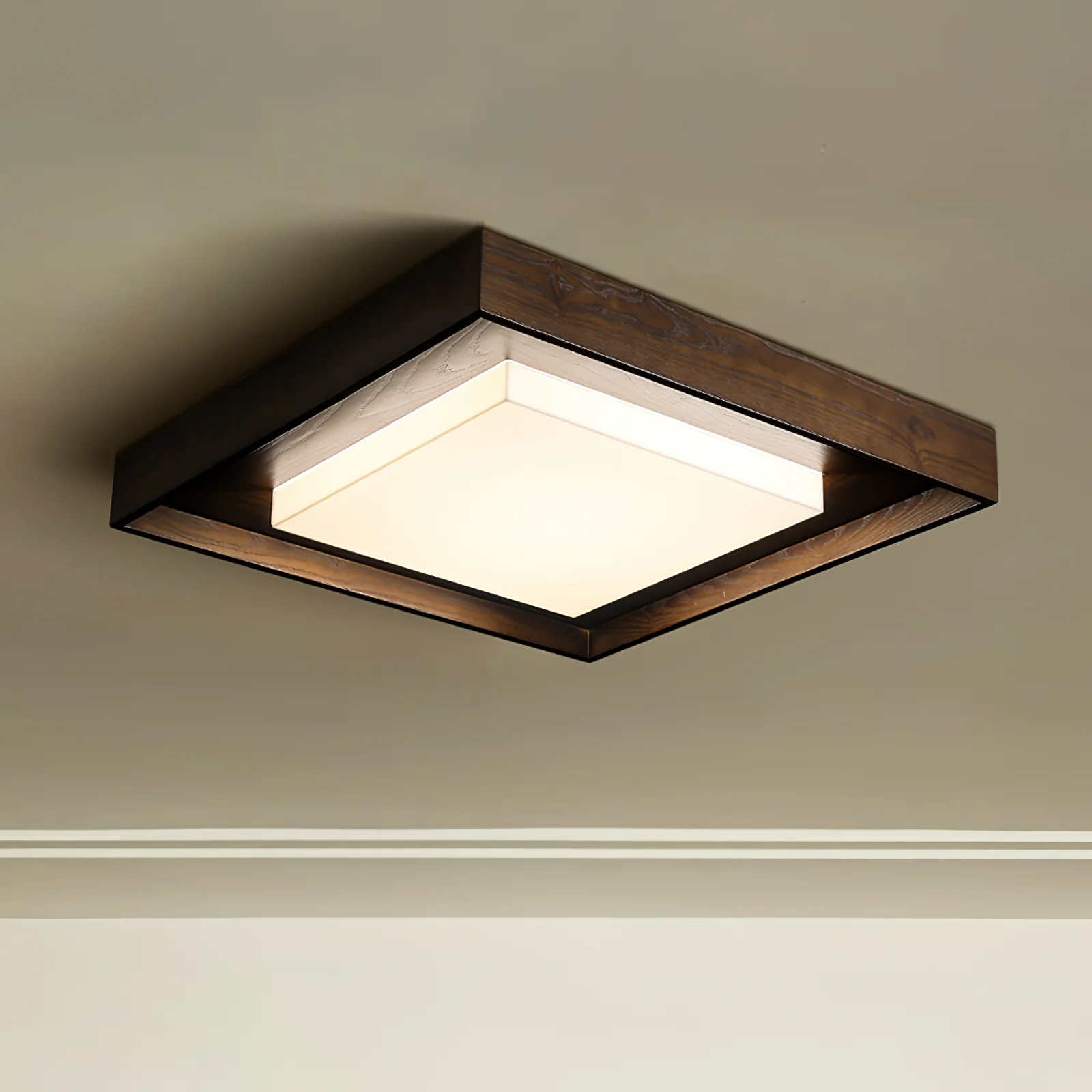 Kurin Wood Frame Ceiling Light - Image 5