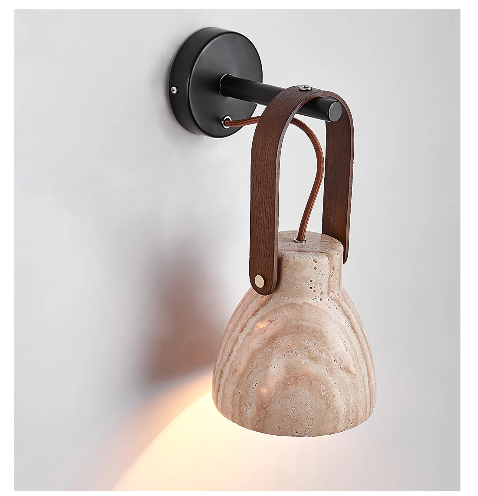 Lanta Arc Stone Sconce - Image 6