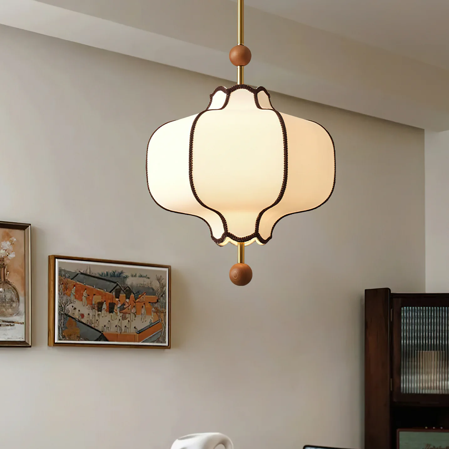 Lantern Fabric Pendant Light - Image 10