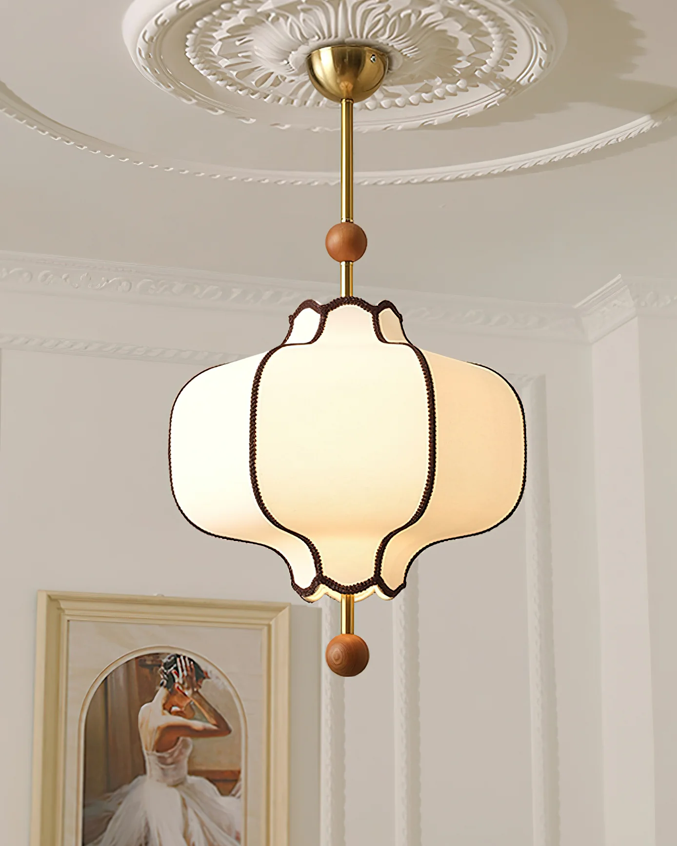 Lantern Fabric Pendant Light - Image 11